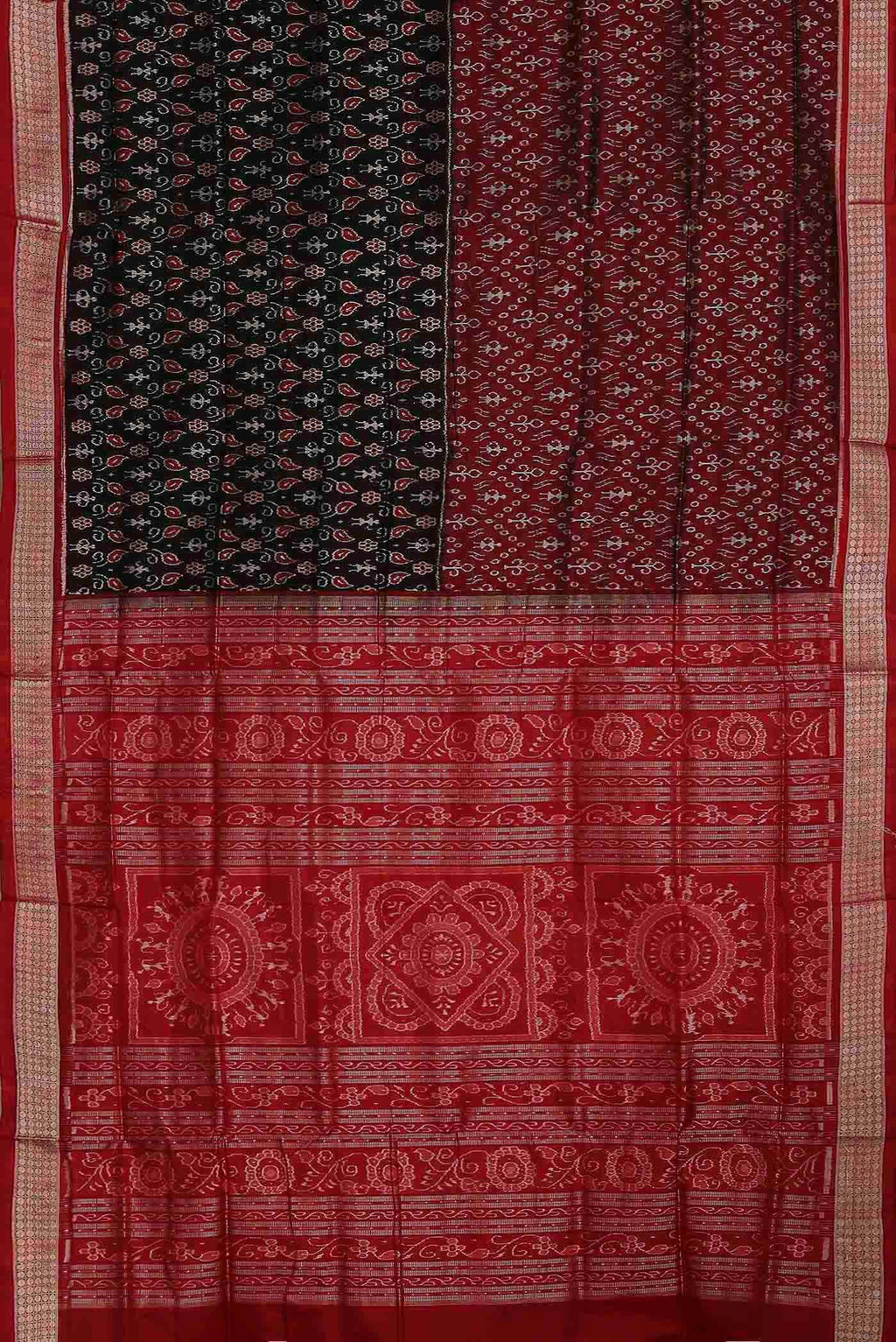 Black Orissa Silk Saree