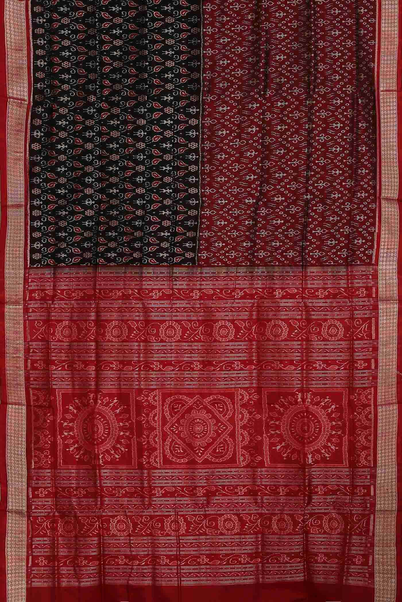 Black Orissa Silk Saree