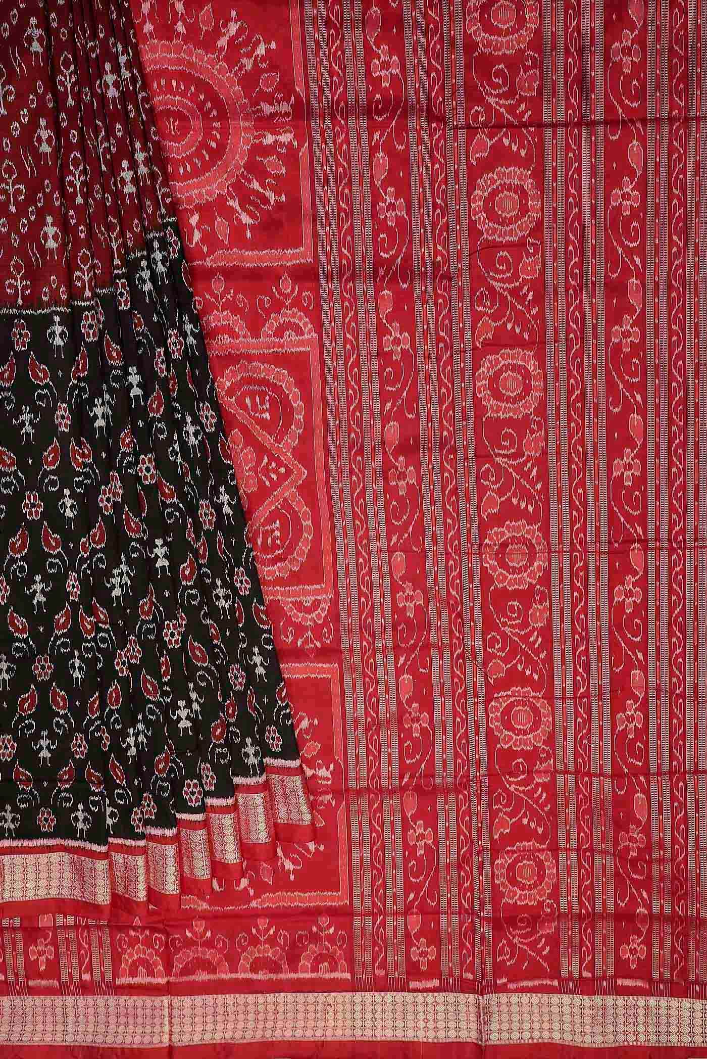 Black Orissa Silk Saree