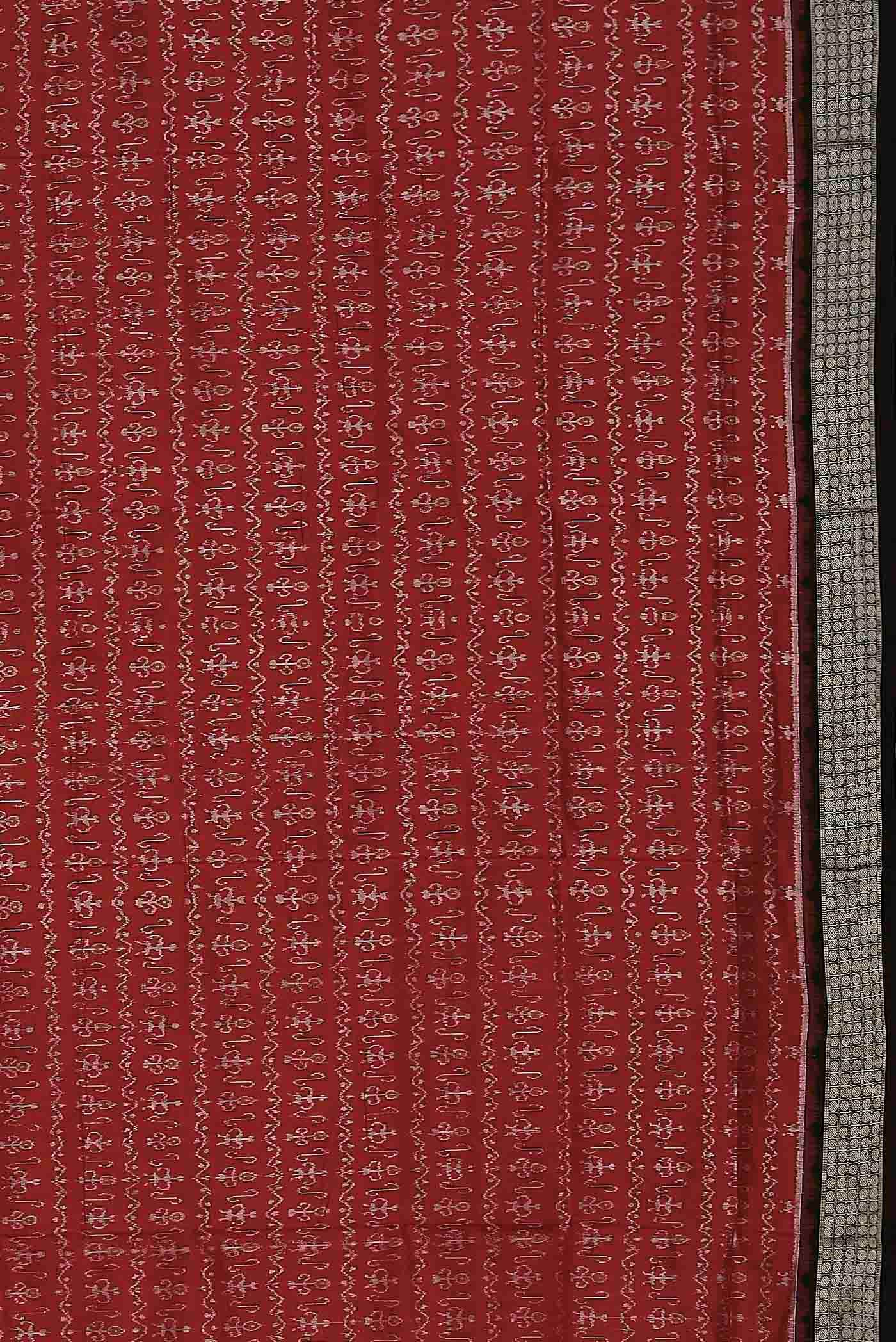 Red Orissa Silk Saree