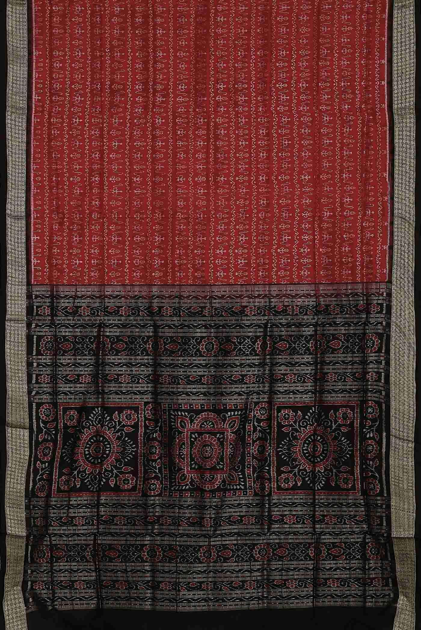 Red Orissa Silk Saree