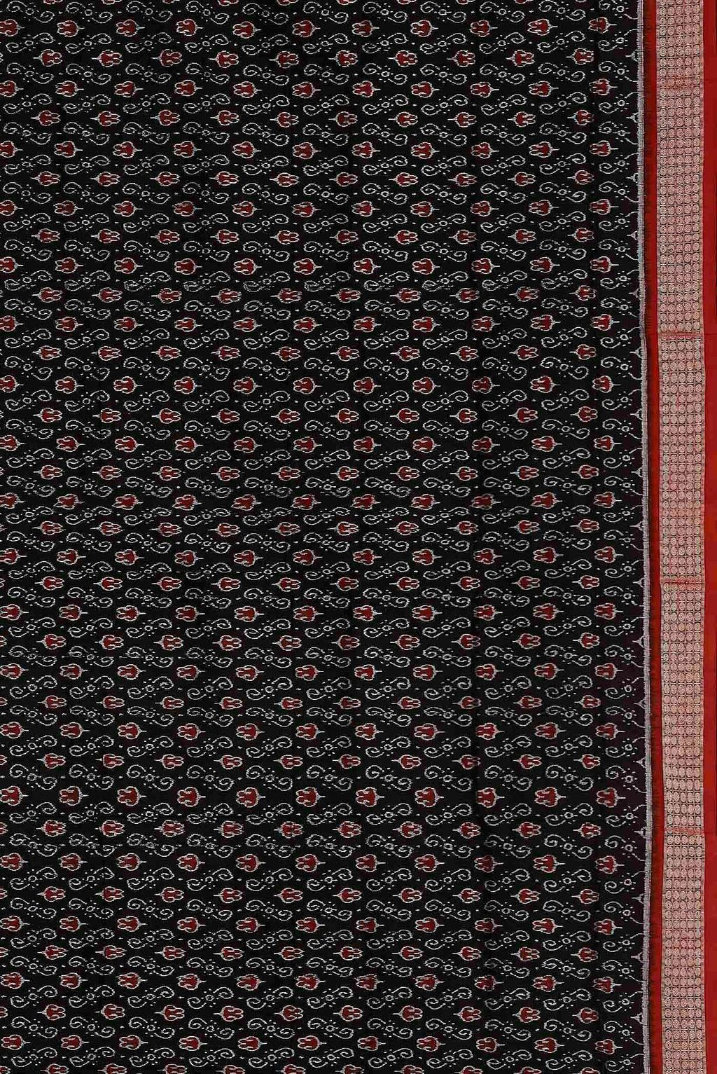 Black Orissa Silk Saree