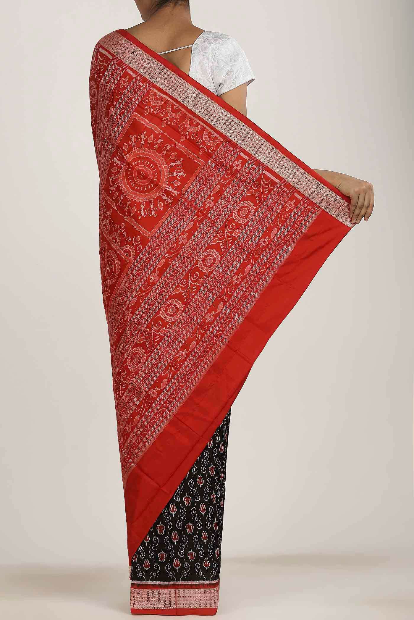 Black Orissa Silk Saree