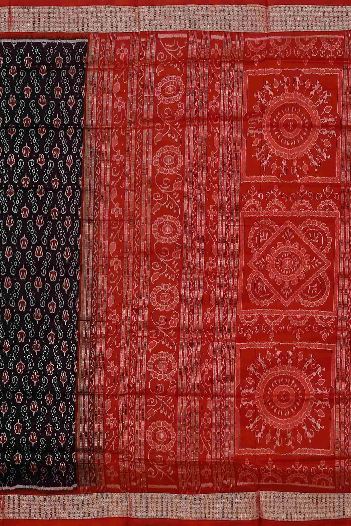 Black Orissa Silk Saree