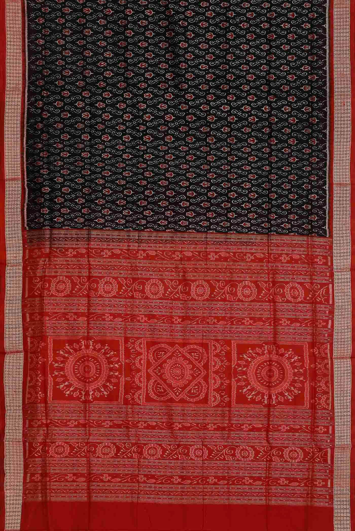 Black Orissa Silk Saree