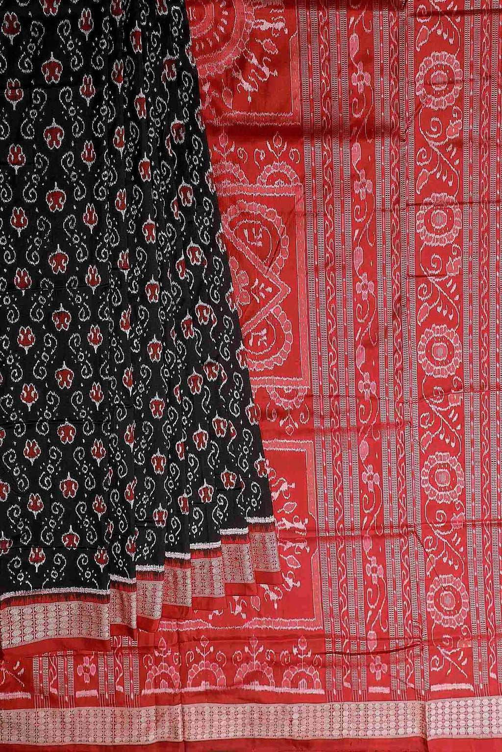 Black Orissa Silk Saree