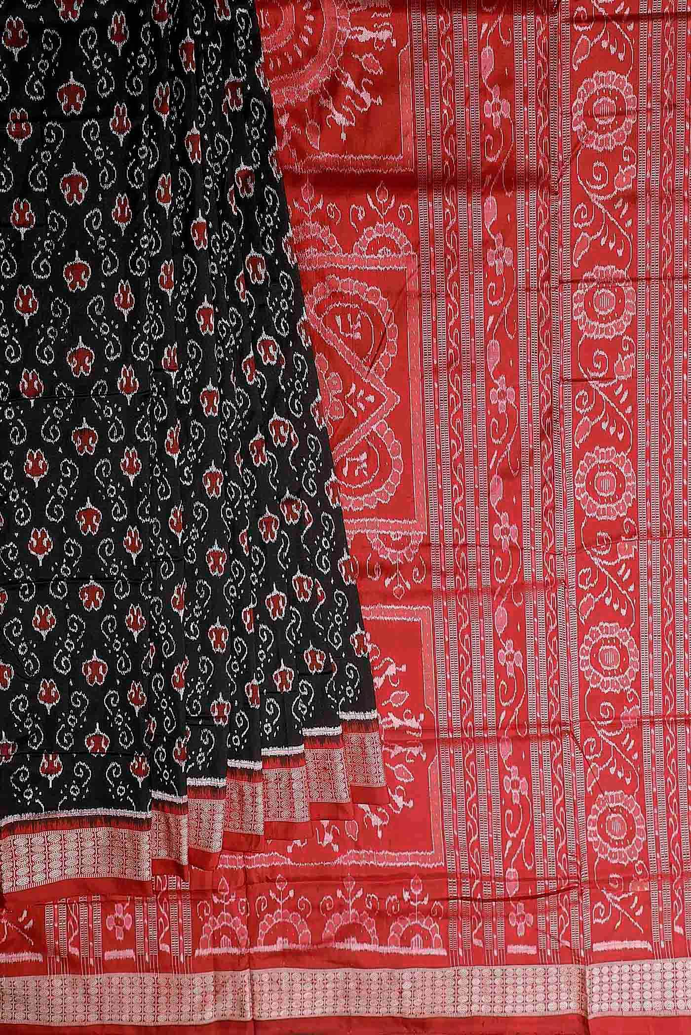 Black Orissa Silk Saree