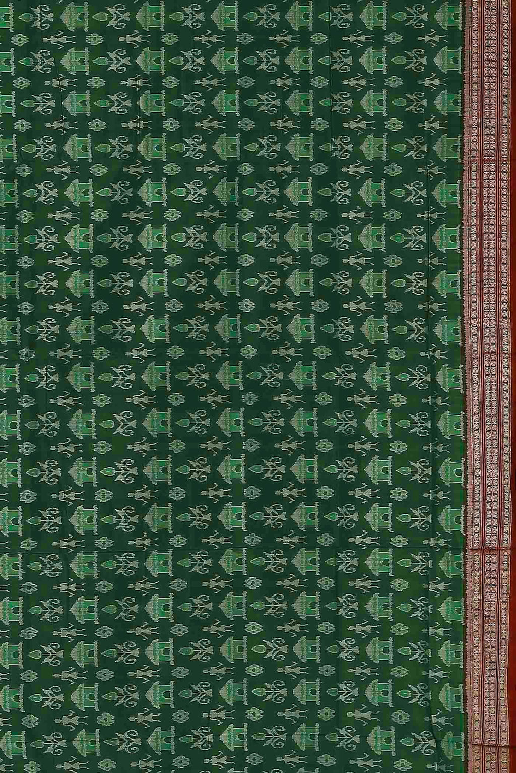 Green Orissa Silk Saree