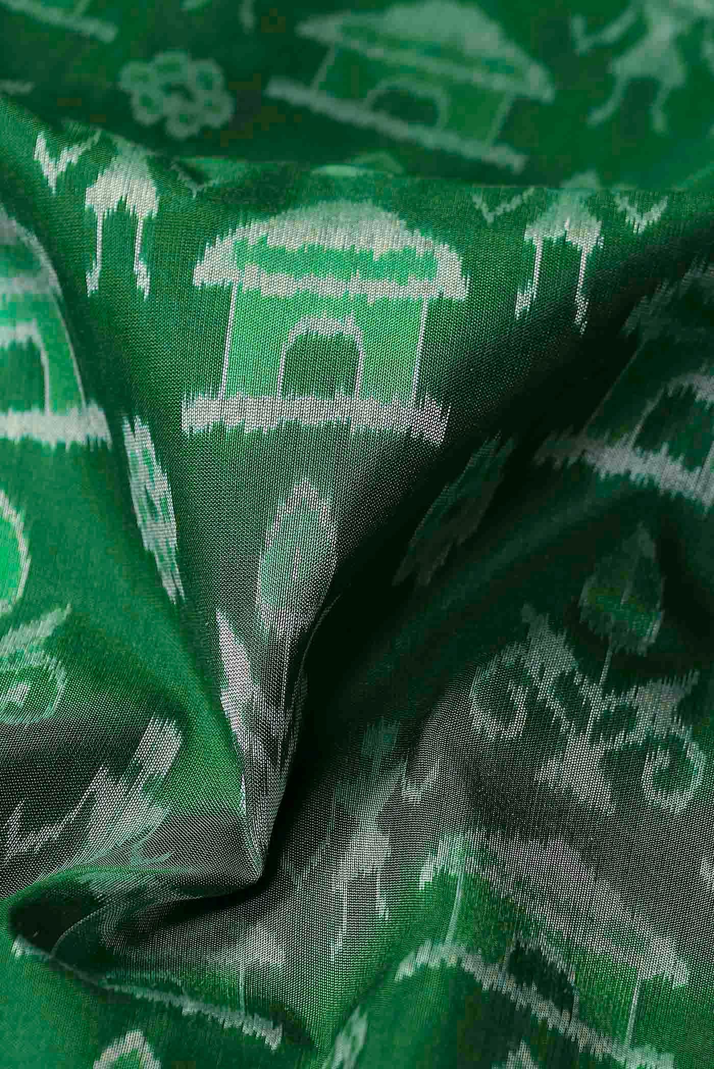 Green Orissa Silk Saree