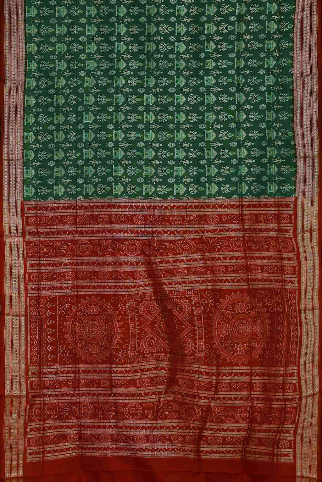 Green Orissa Silk Saree