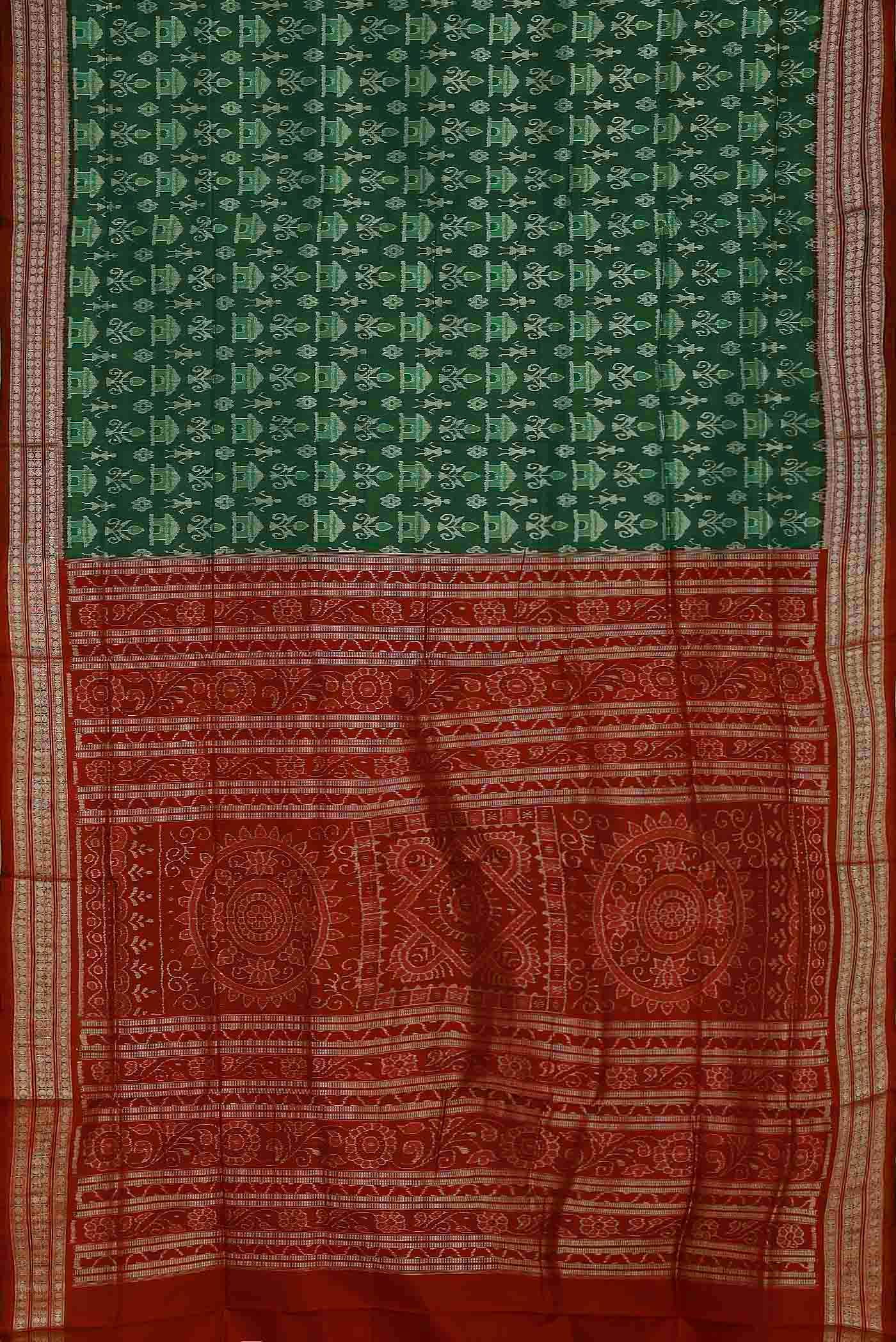 Green Orissa Silk Saree