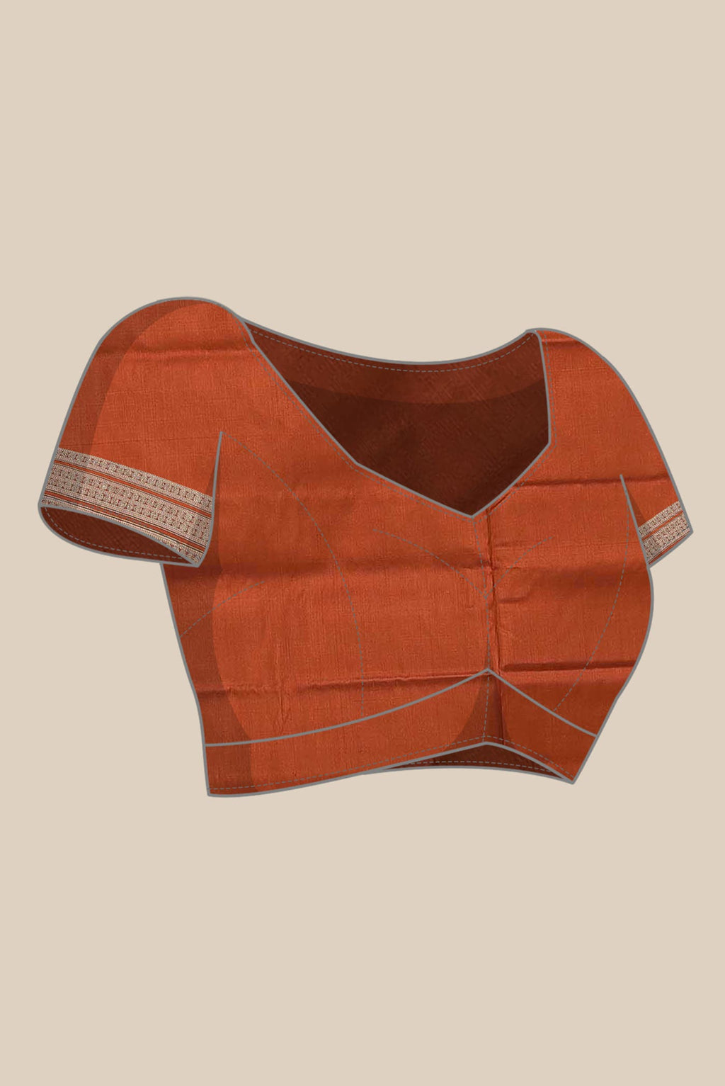 Brown Orissa Silk Saree