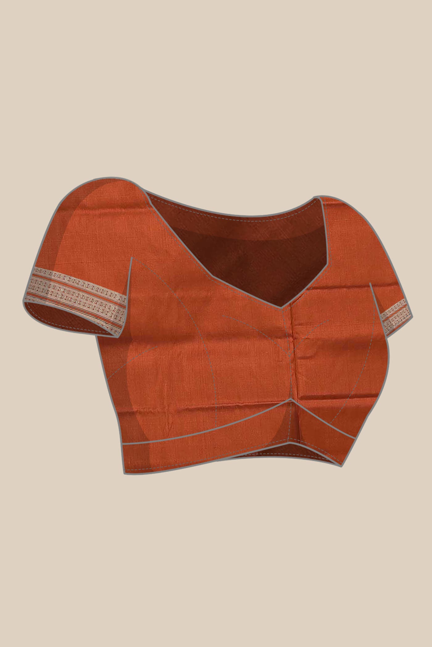 Brown Orissa Silk Saree