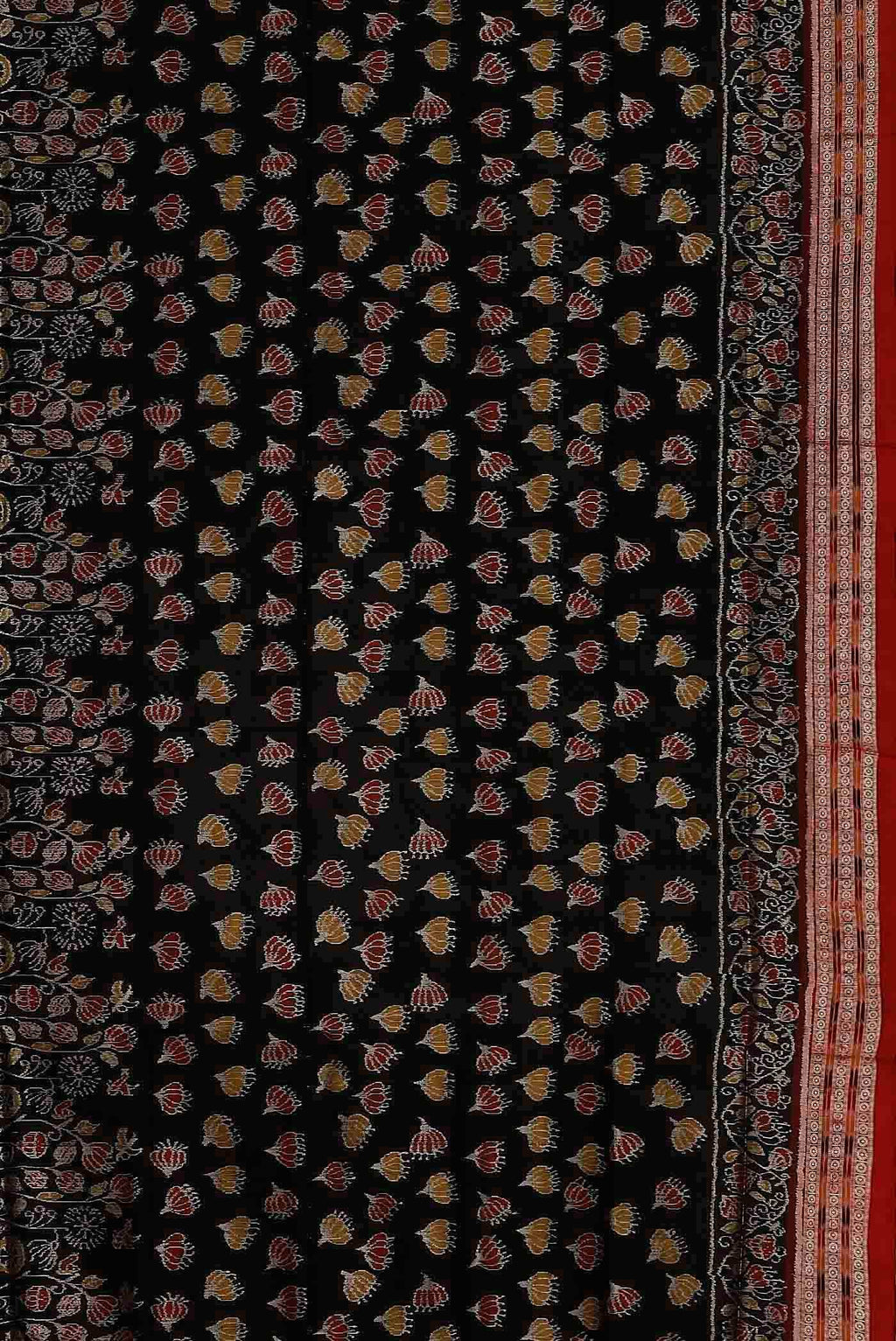 Black Orissa Silk Saree