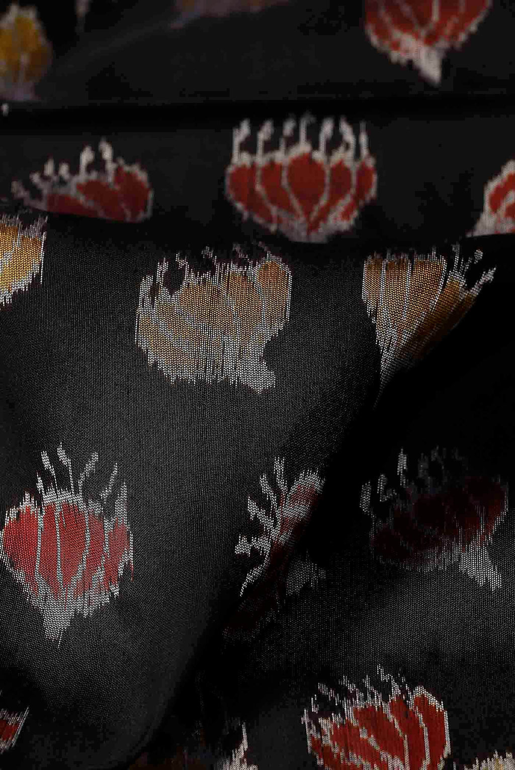 Black Orissa Silk Saree
