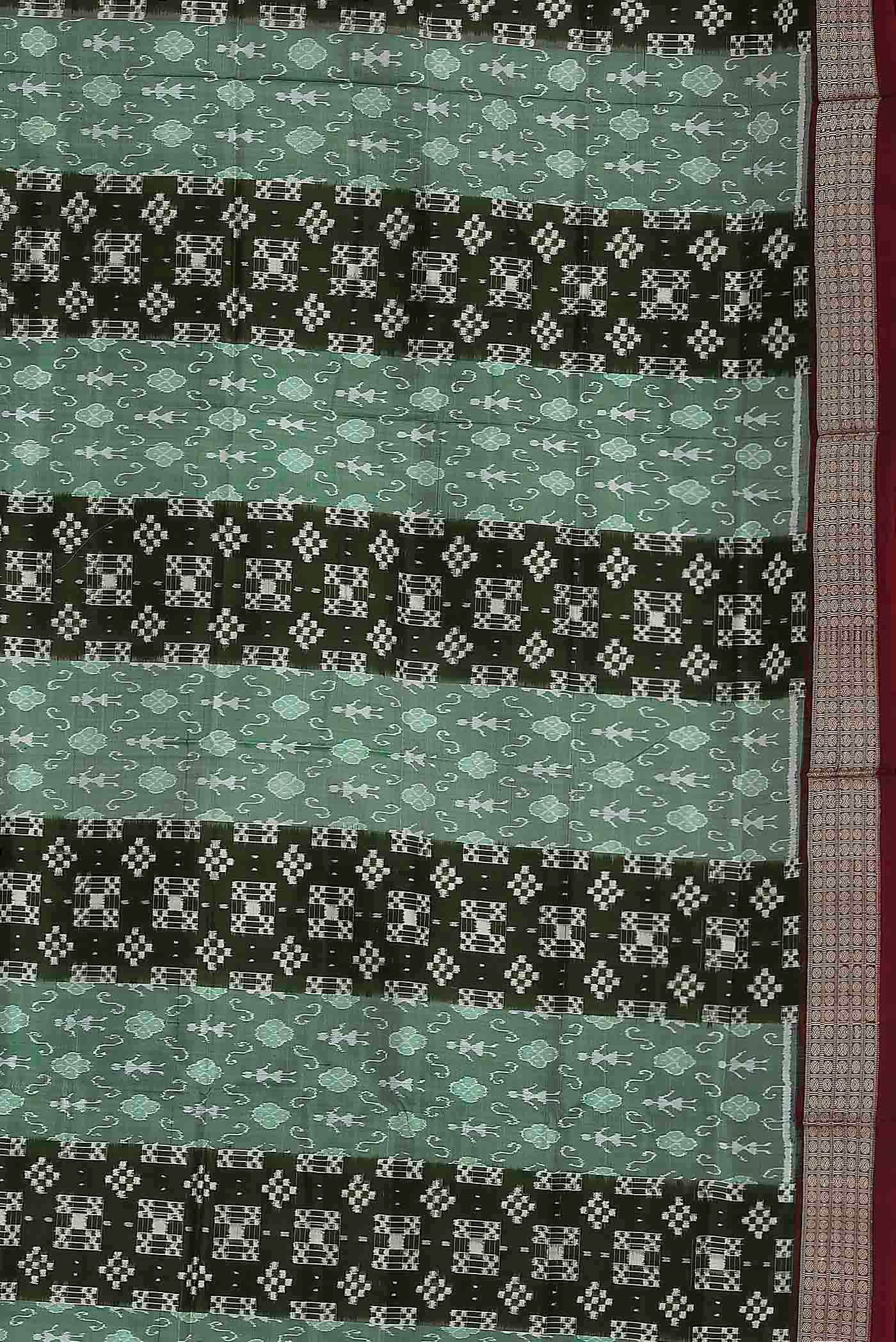 Green Orissa Silk Saree