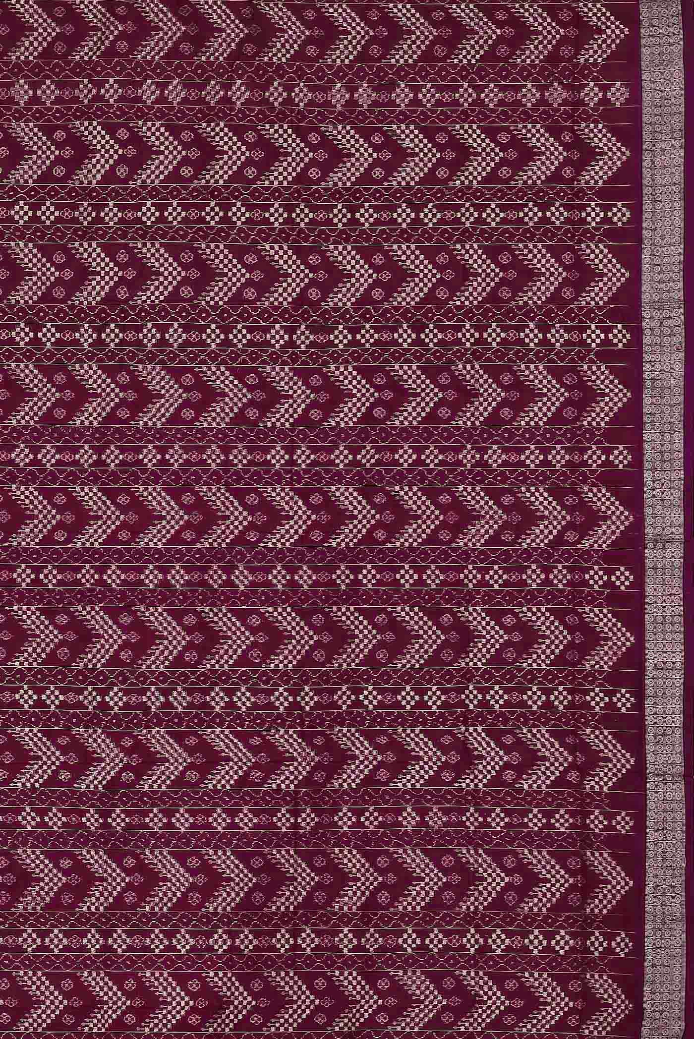 Dark Pink Orissa Silk Saree