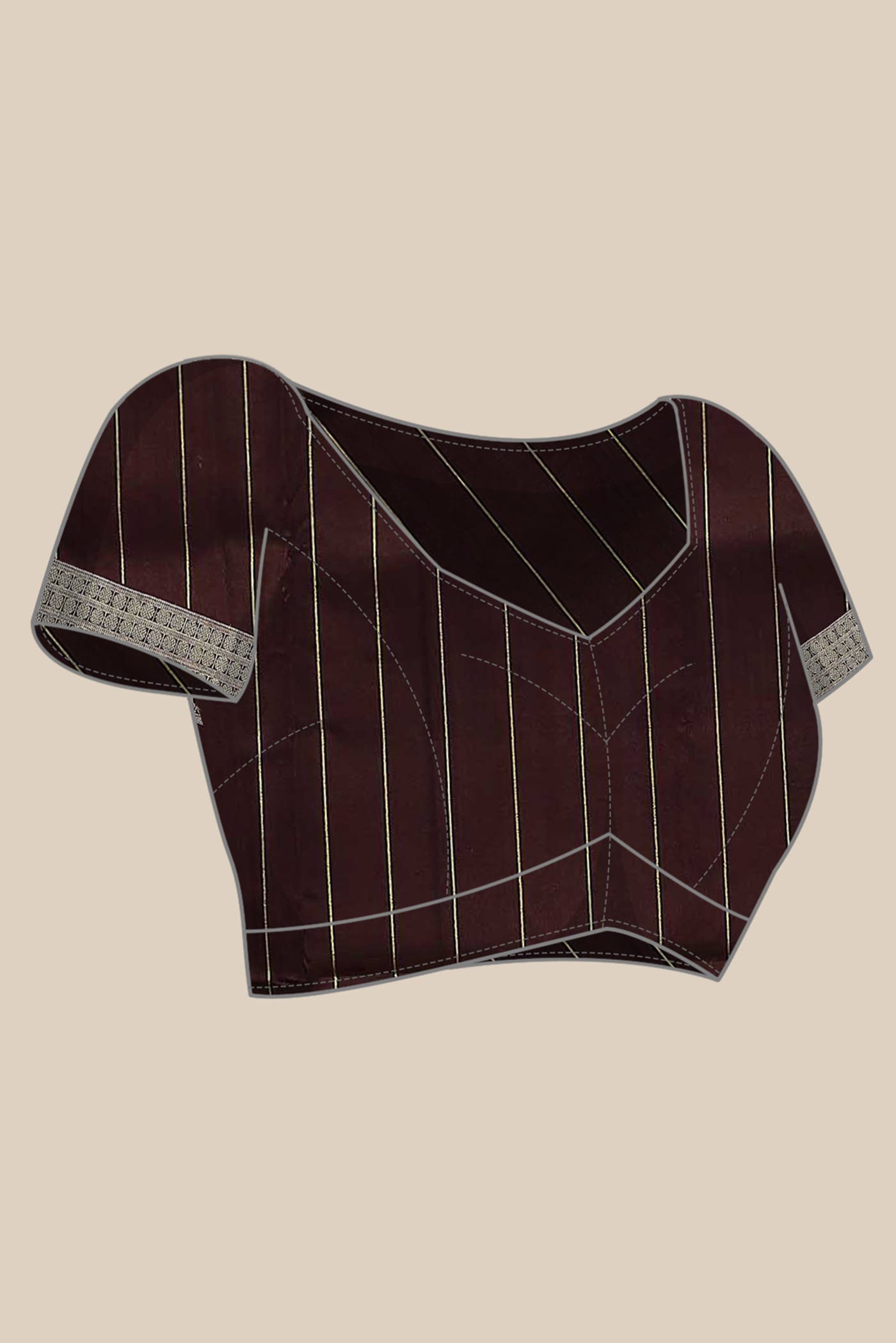 Maroon Orissa Silk Saree
