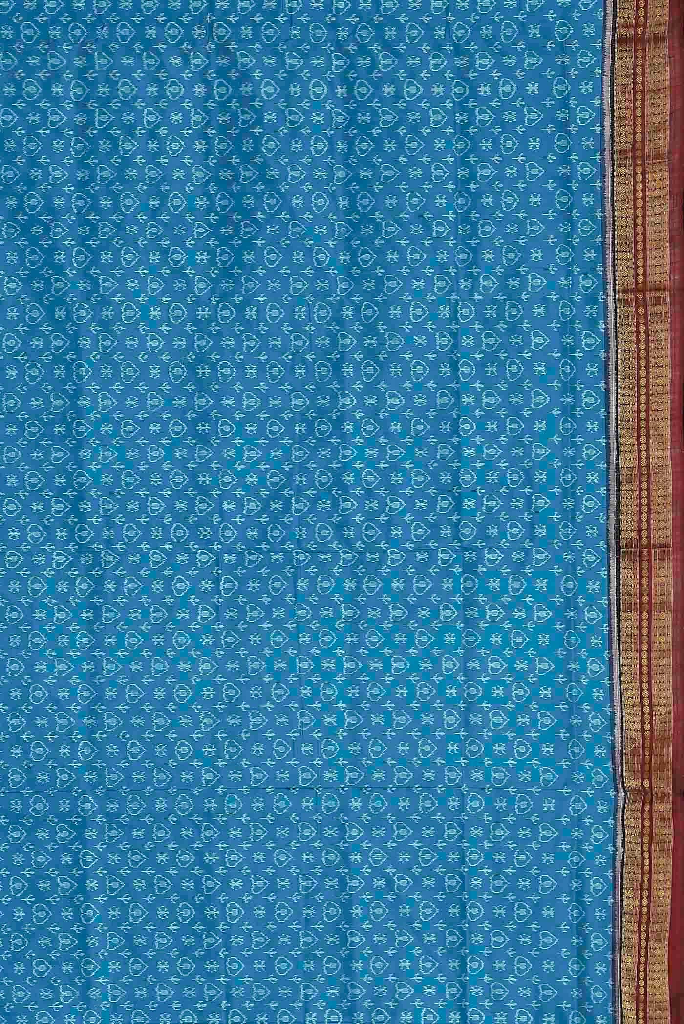 Blue Orissa Silk Saree