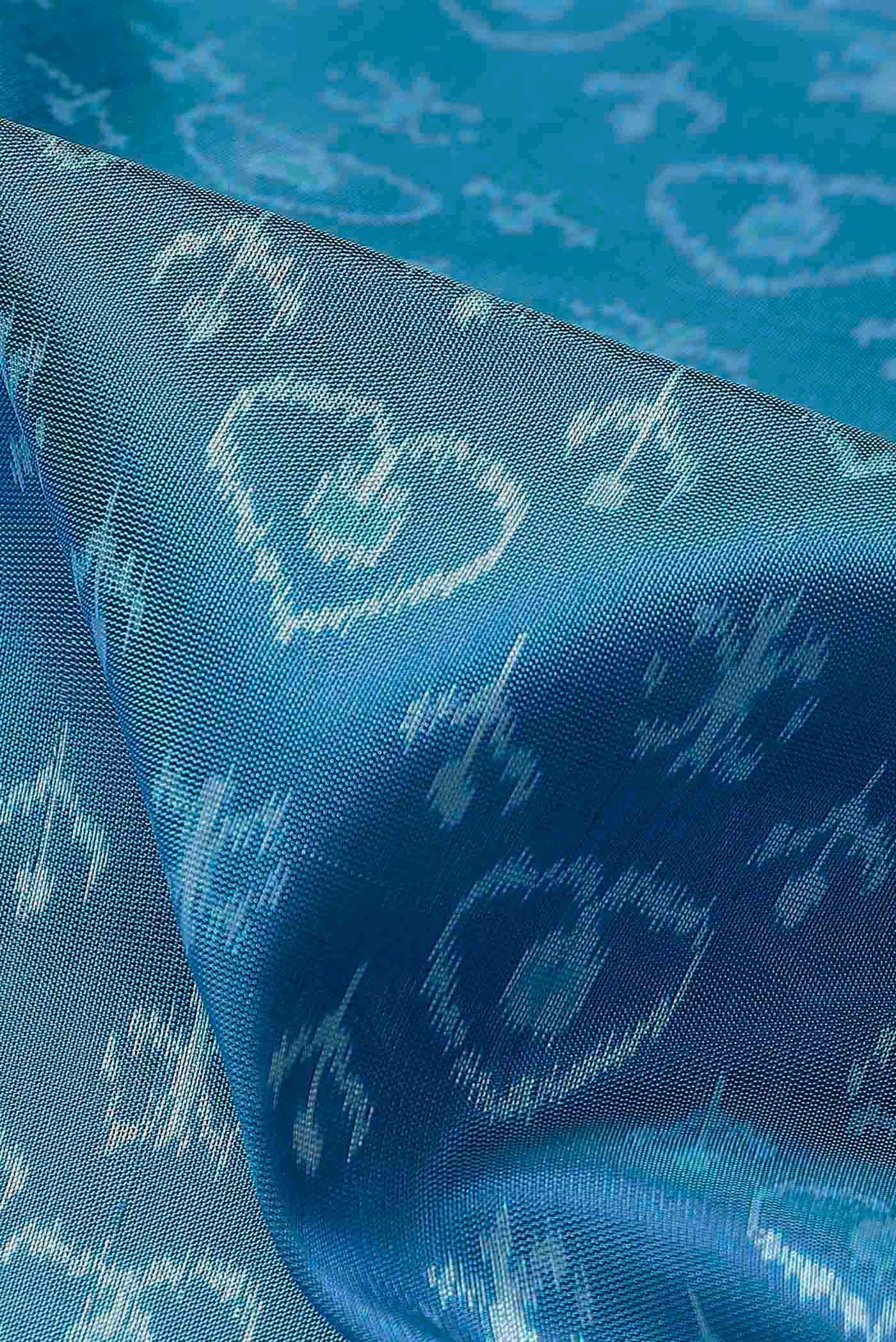 Blue Orissa Silk Saree