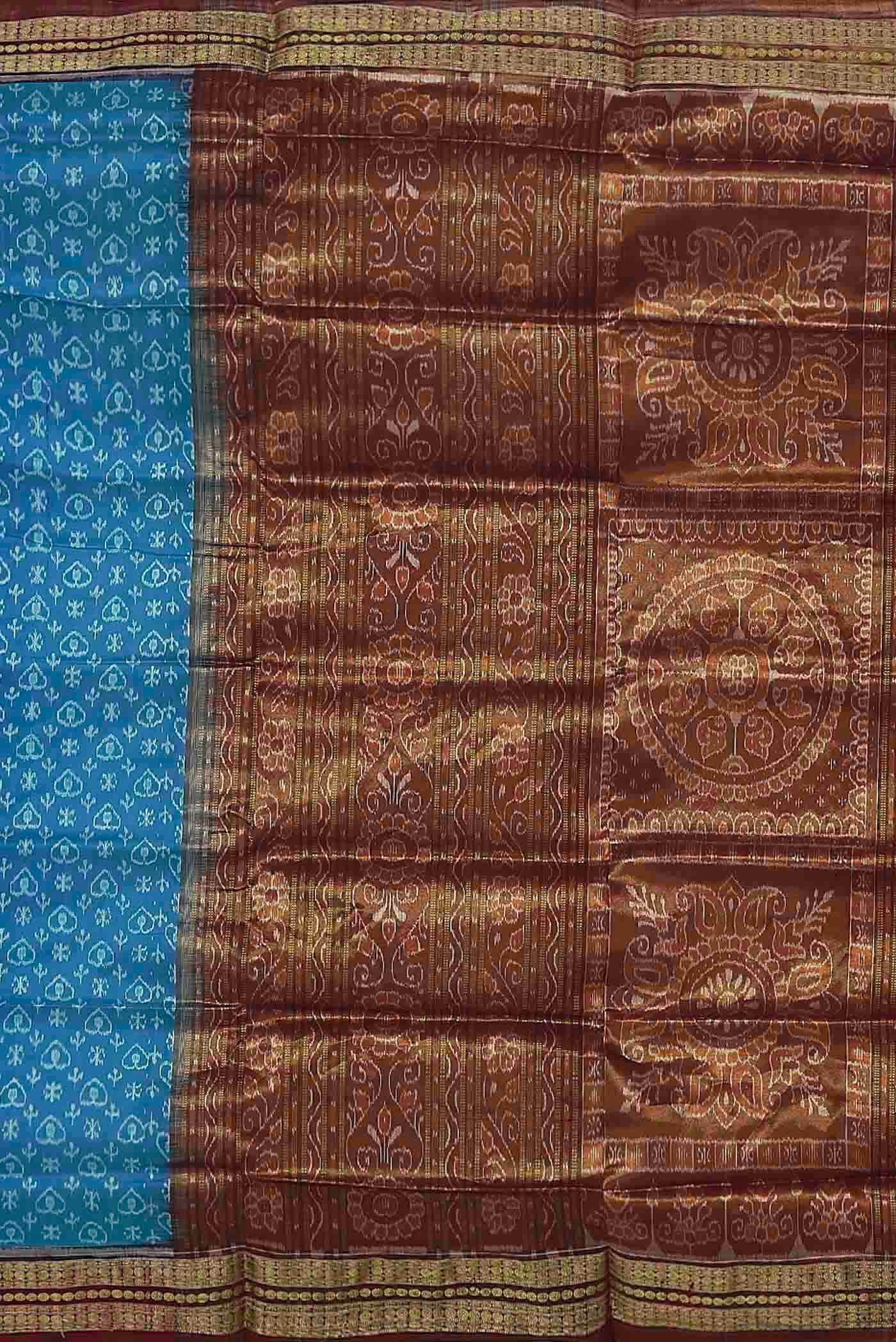 Blue Orissa Silk Saree