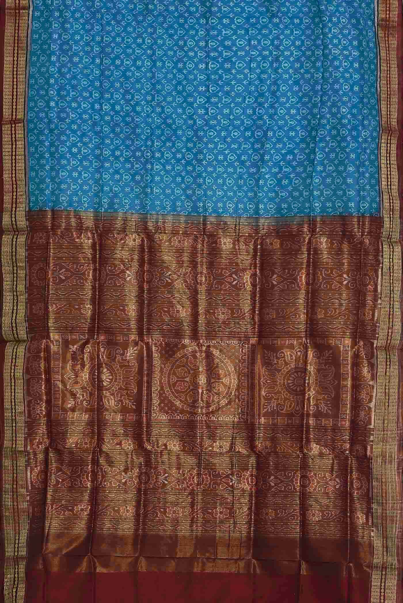 Blue Orissa Silk Saree