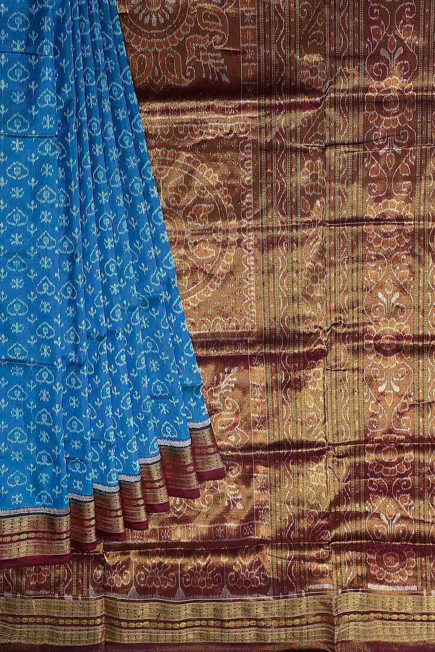 Blue Orissa Silk Saree