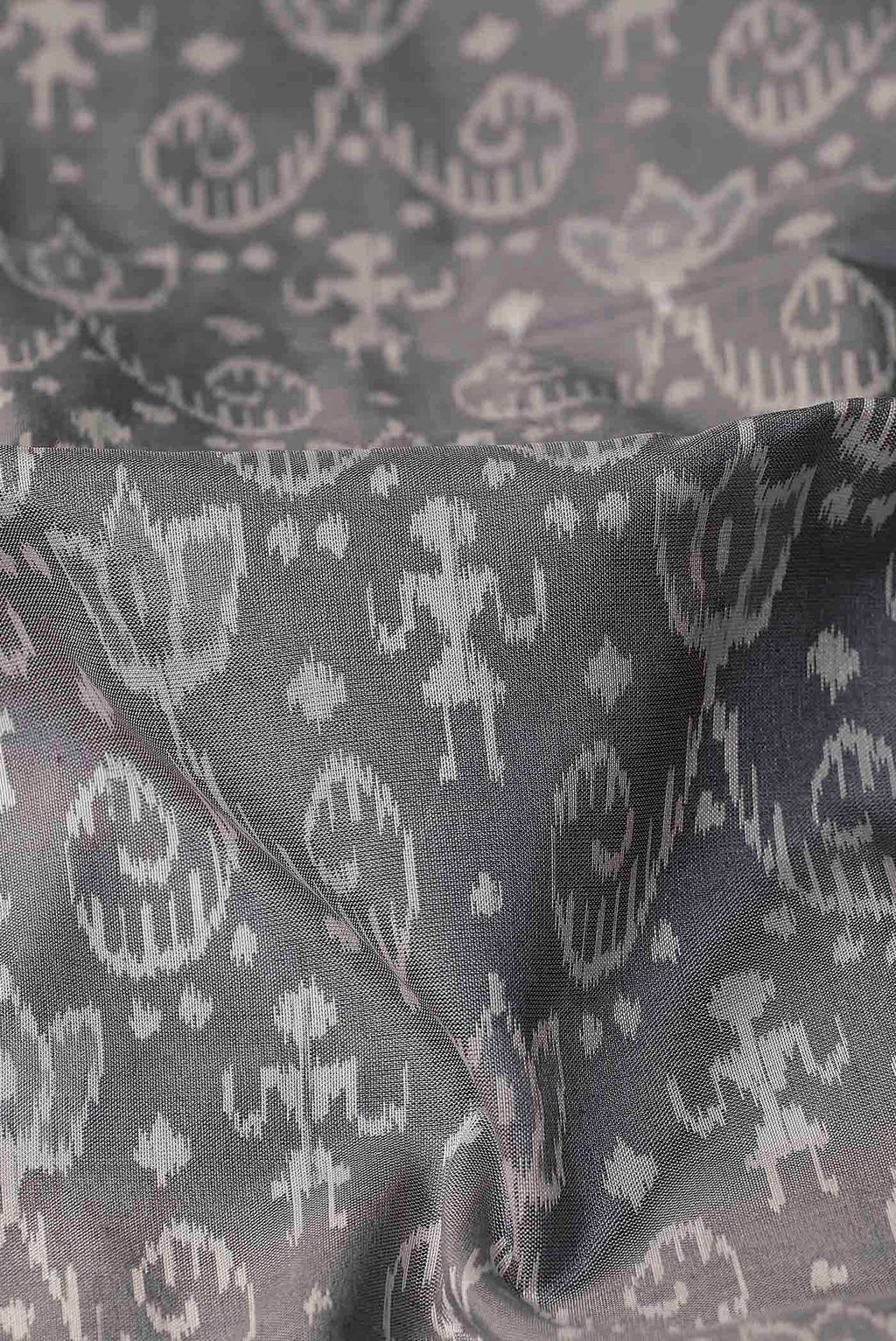 Grey Orissa Silk Saree