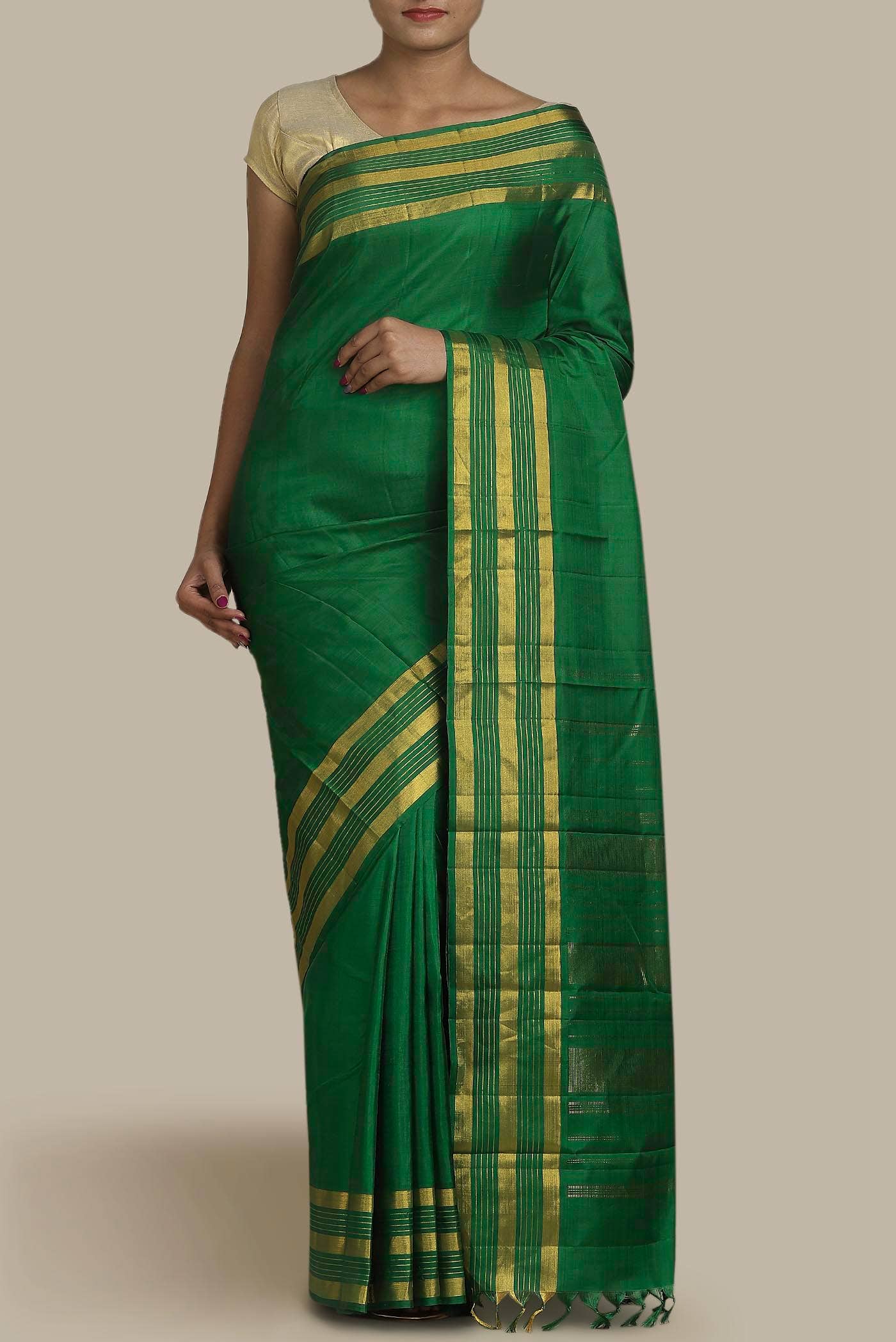 Green Kanchipuram Silk Saree