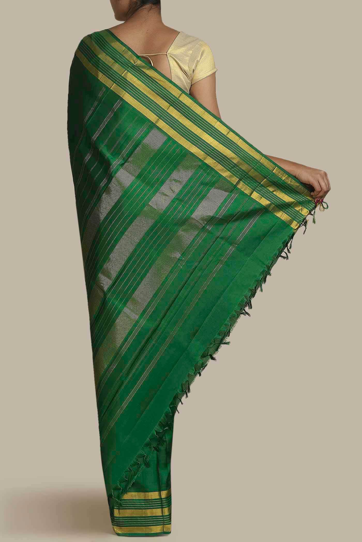 Green Kanchipuram Silk Saree