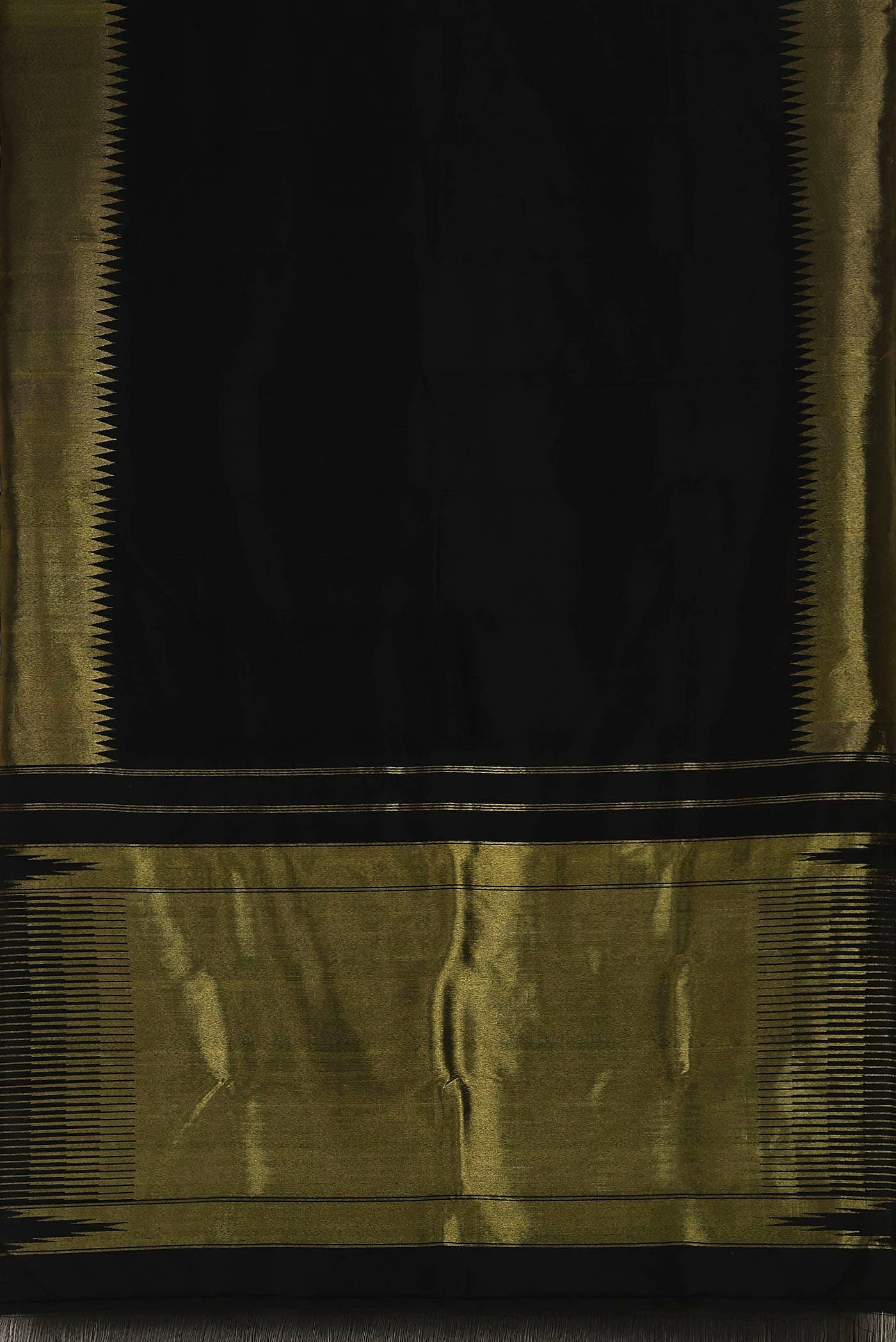Black Kanchipuram Silk Saree