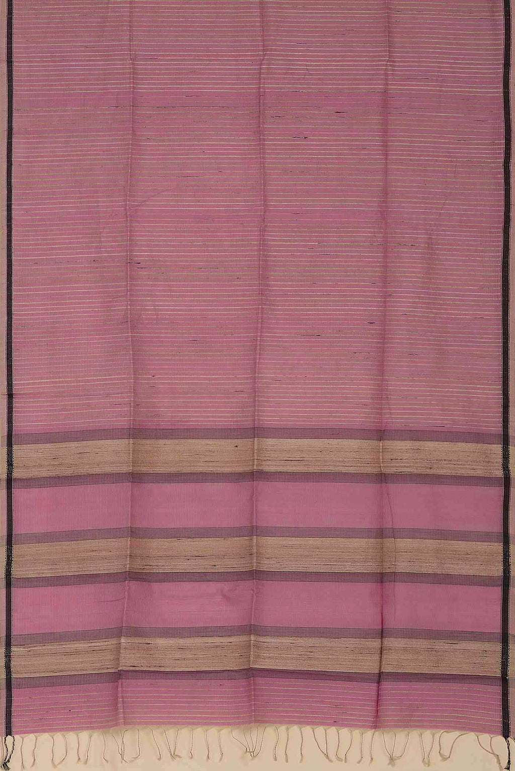 Rose pink Maheshwari Silk Cotton Saree
