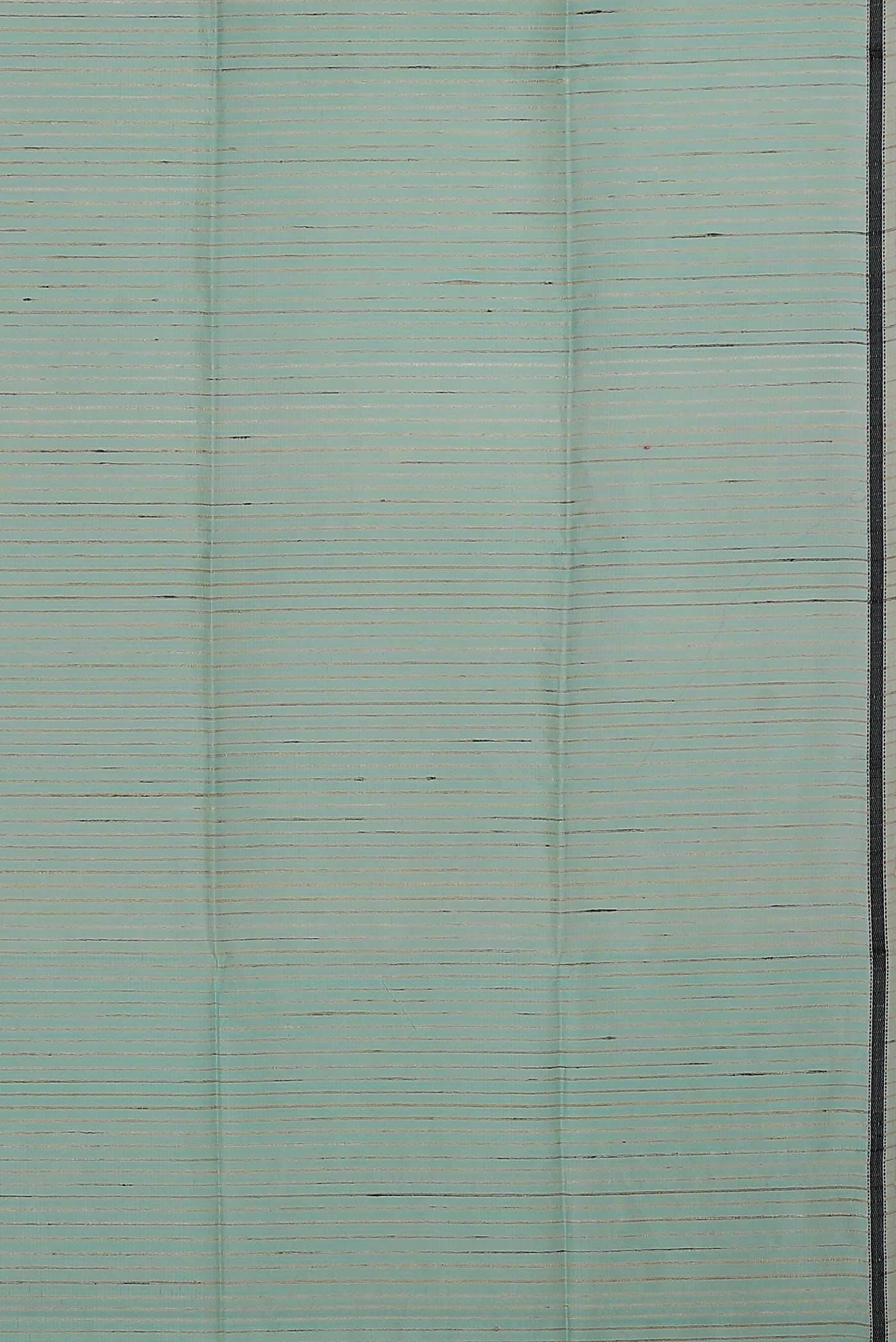 Sea Green Maheshwari Silk Cotton Saree