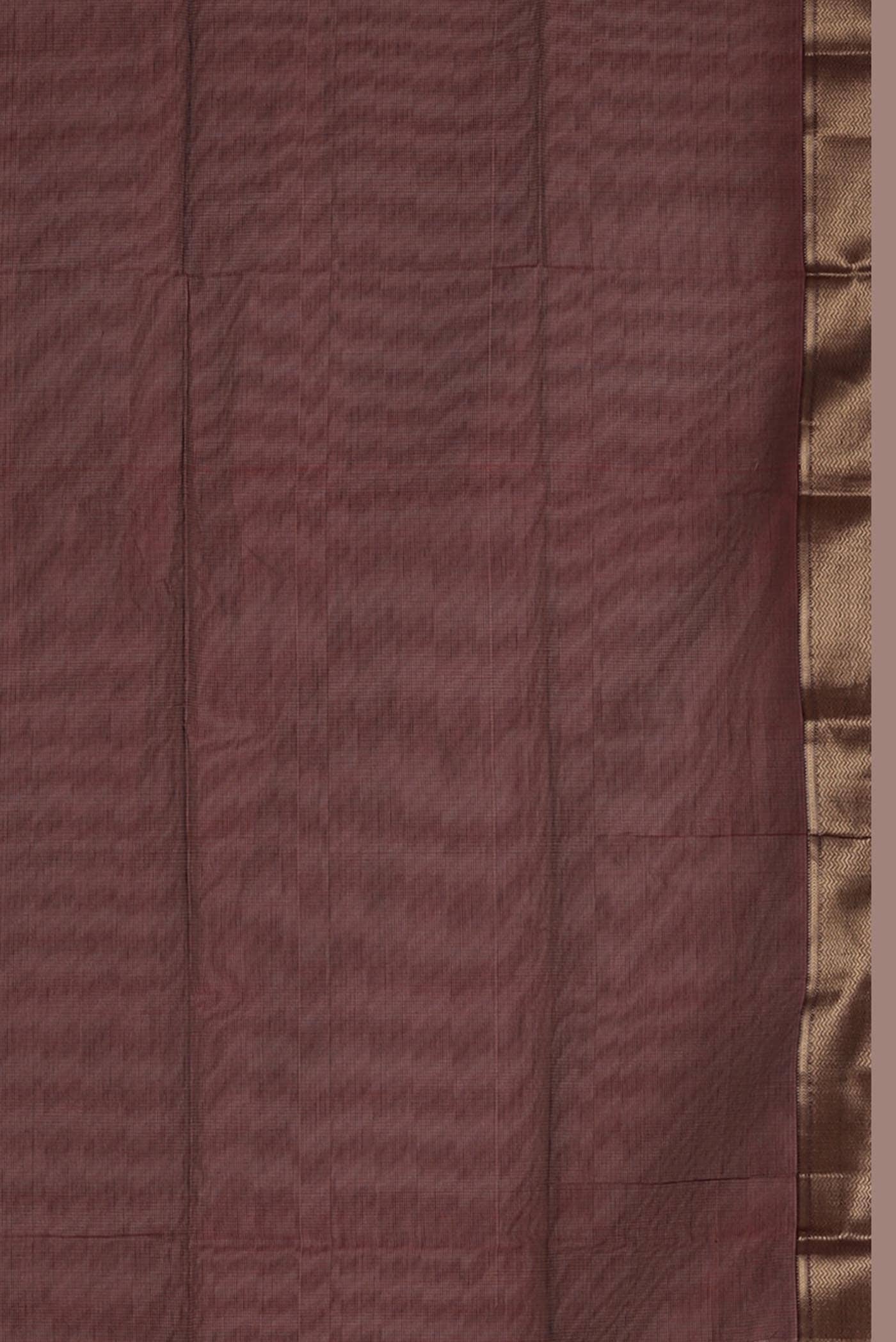 Maroon Maheshwari Silk Cotton Saree