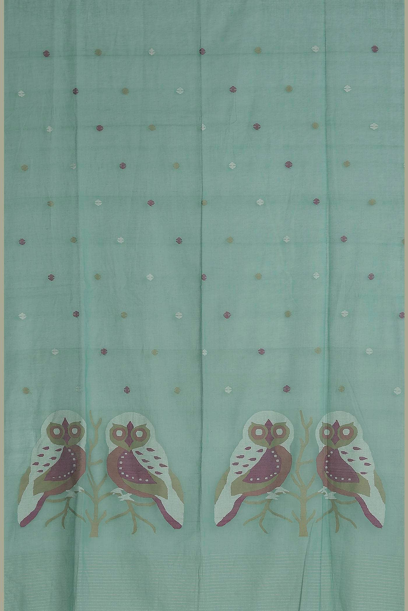 Green Bengal Cotton Saree