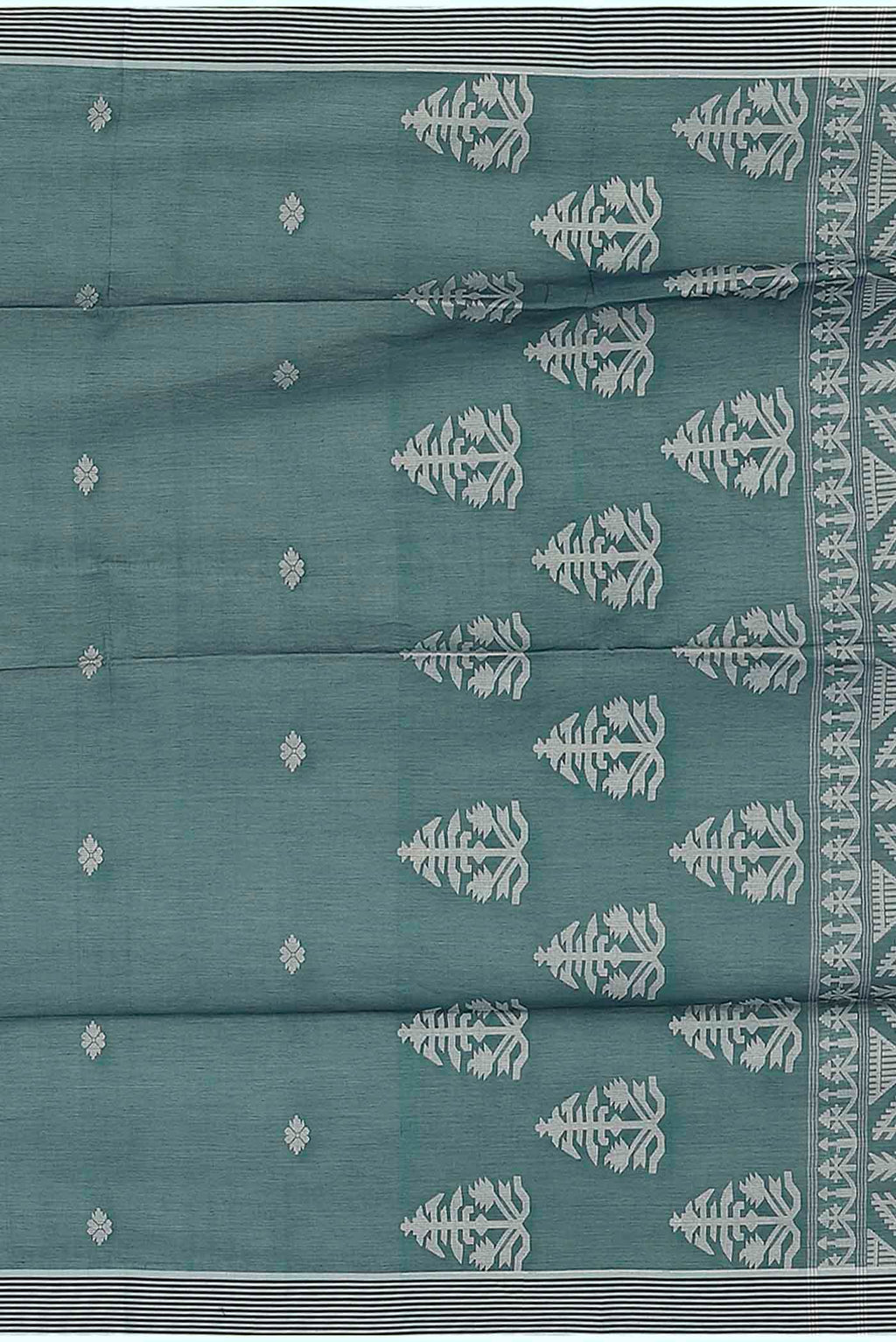 Blue Bengal Cotton Saree