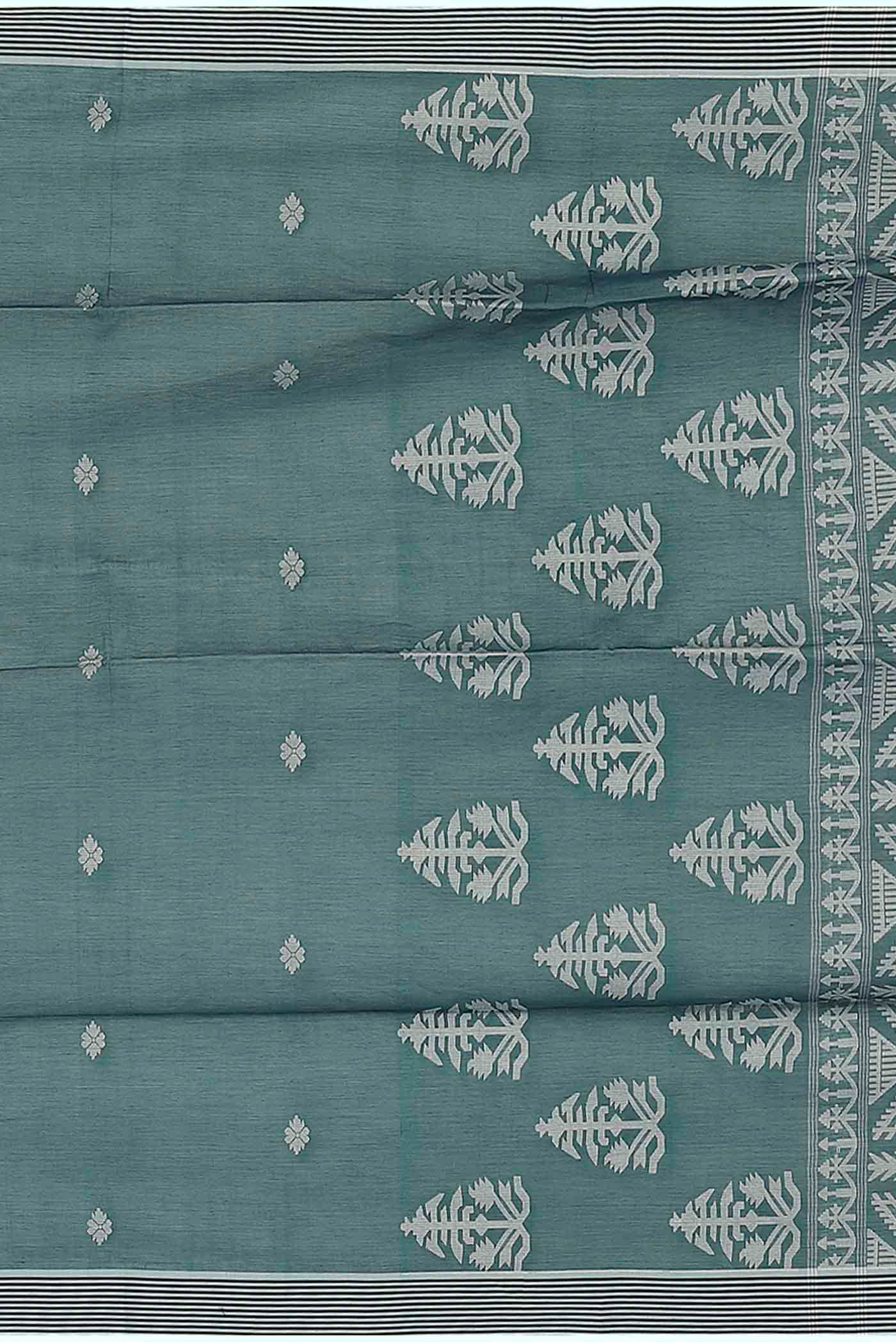 Blue Bengal Cotton Saree