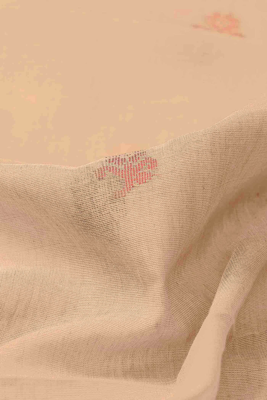 Beige Bengal Cotton Saree