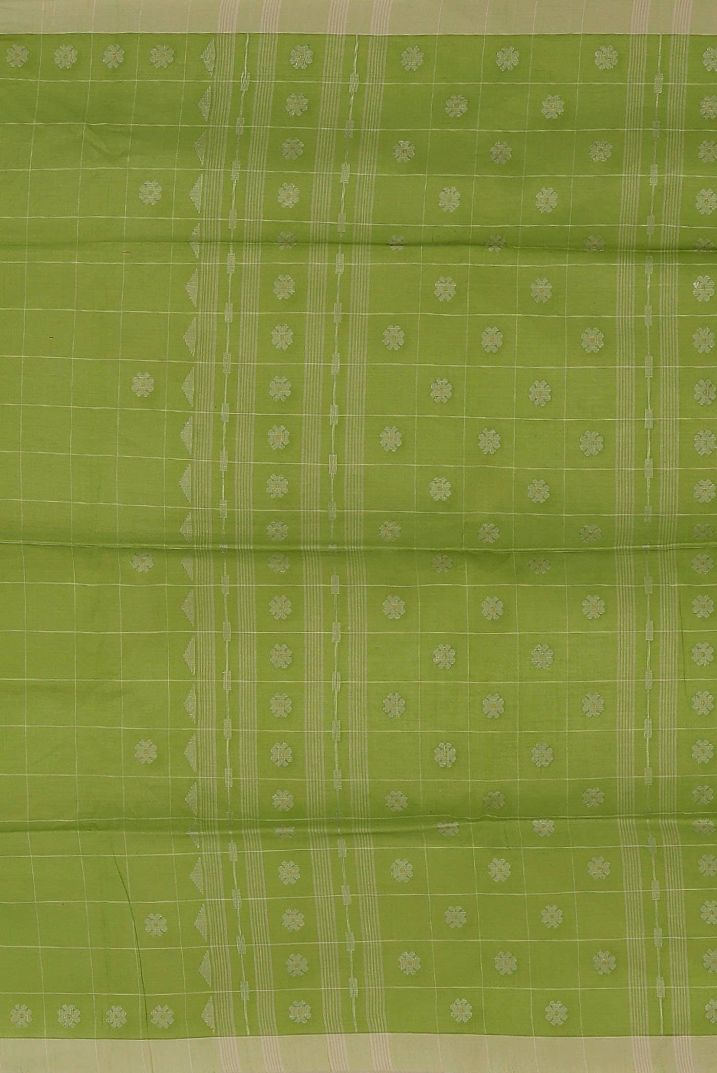 Green Bengal Cotton Saree