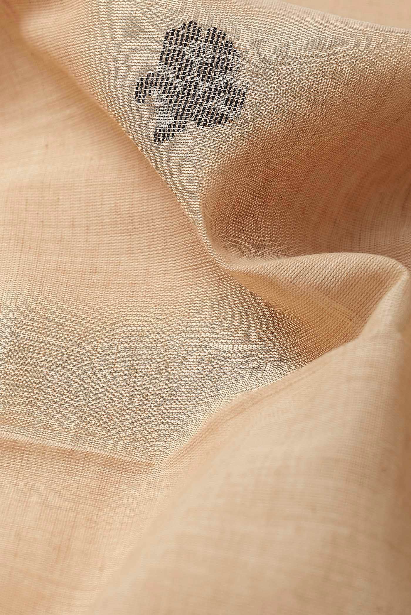 Beige Bengal Cotton Saree