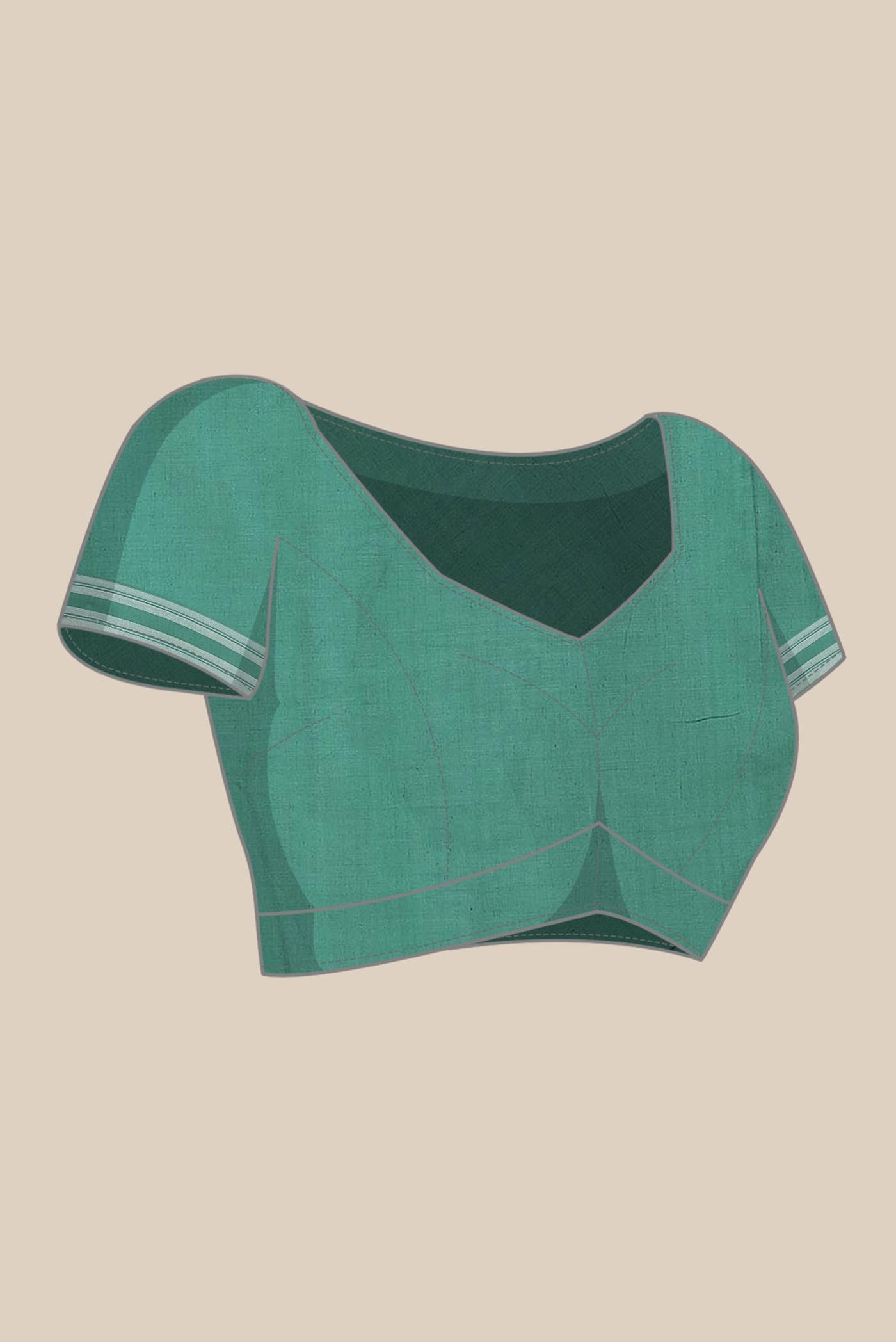 Green Bengal Cotton Saree