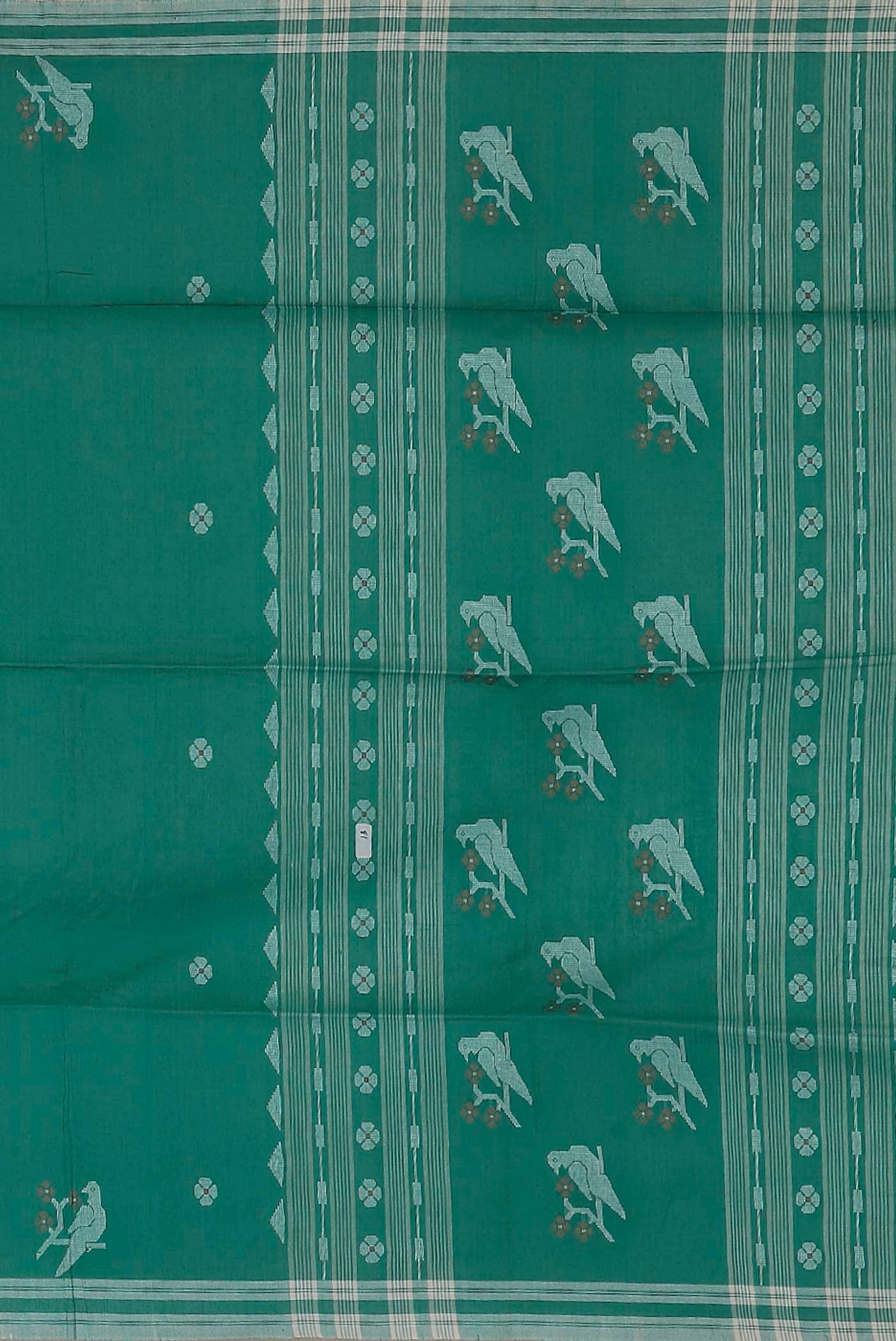 Green Bengal Cotton Saree