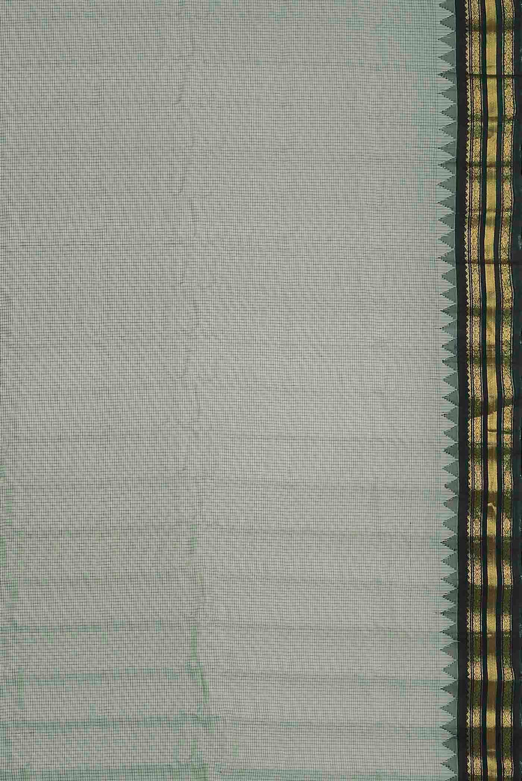Beige Gadwal Silk Cotton Saree