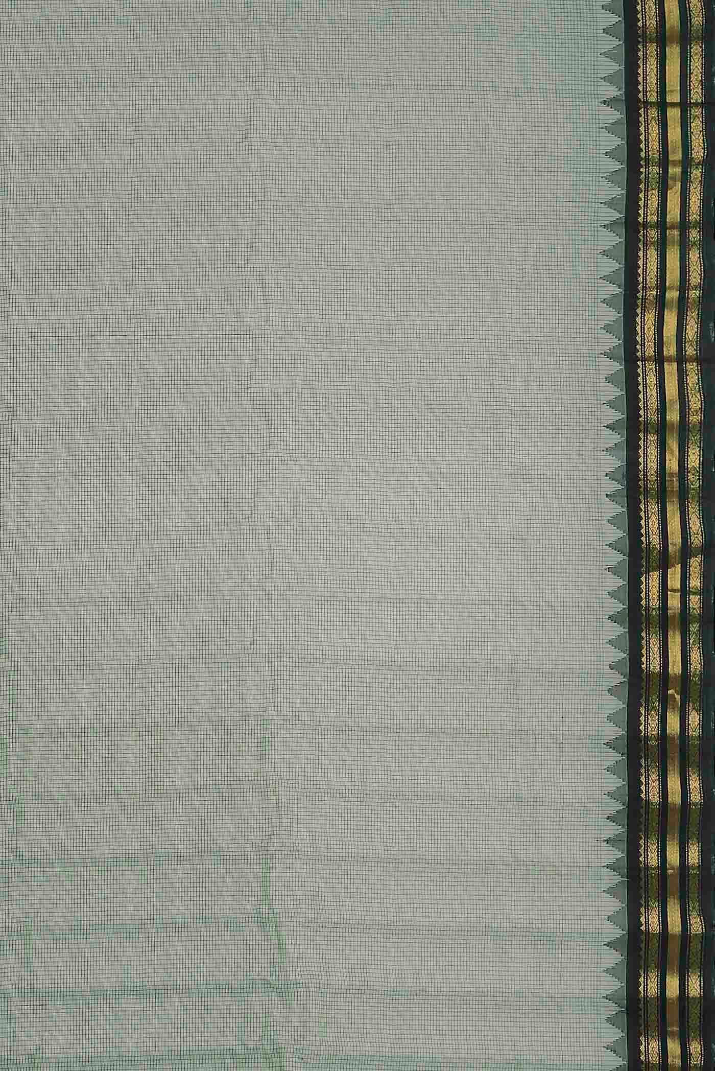 Beige Gadwal Silk Cotton Saree