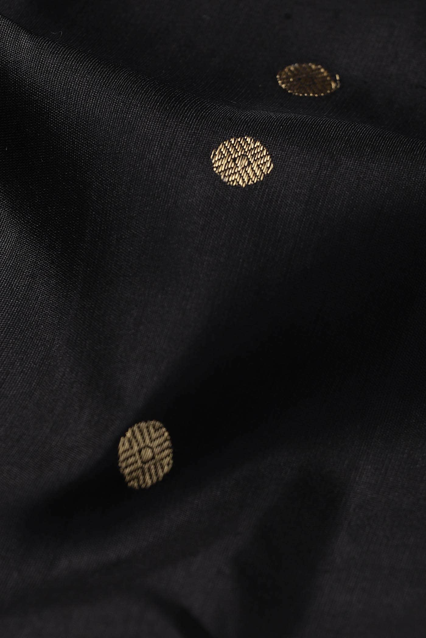 Black Gadwal Silk Saree