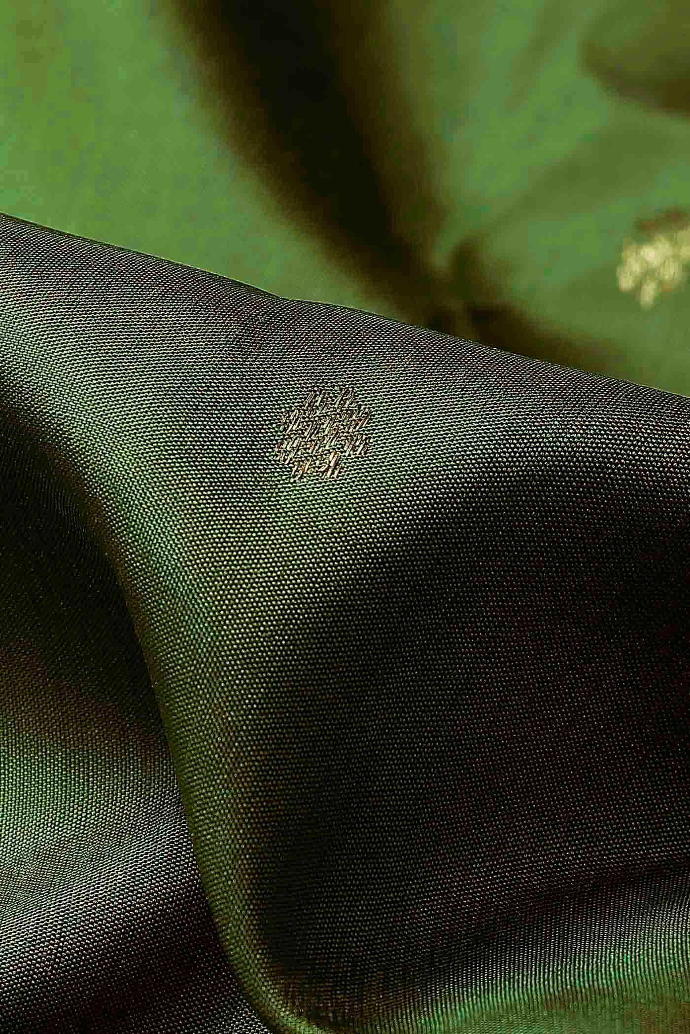 Green Gadwal Silk Saree