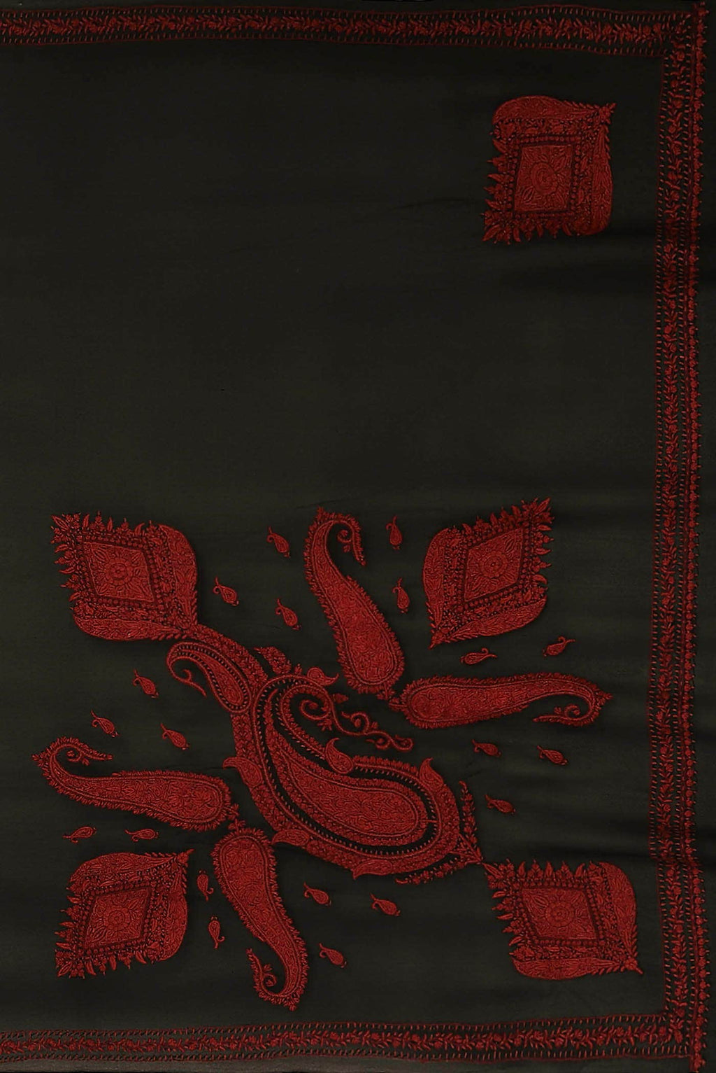 Black Georgette Saree