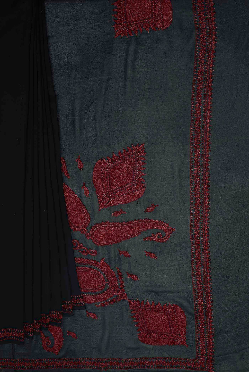 Black Georgette Saree