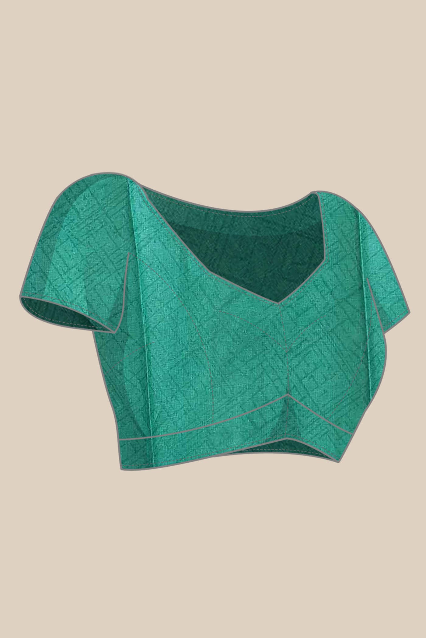 Green Tussar Silk Saree