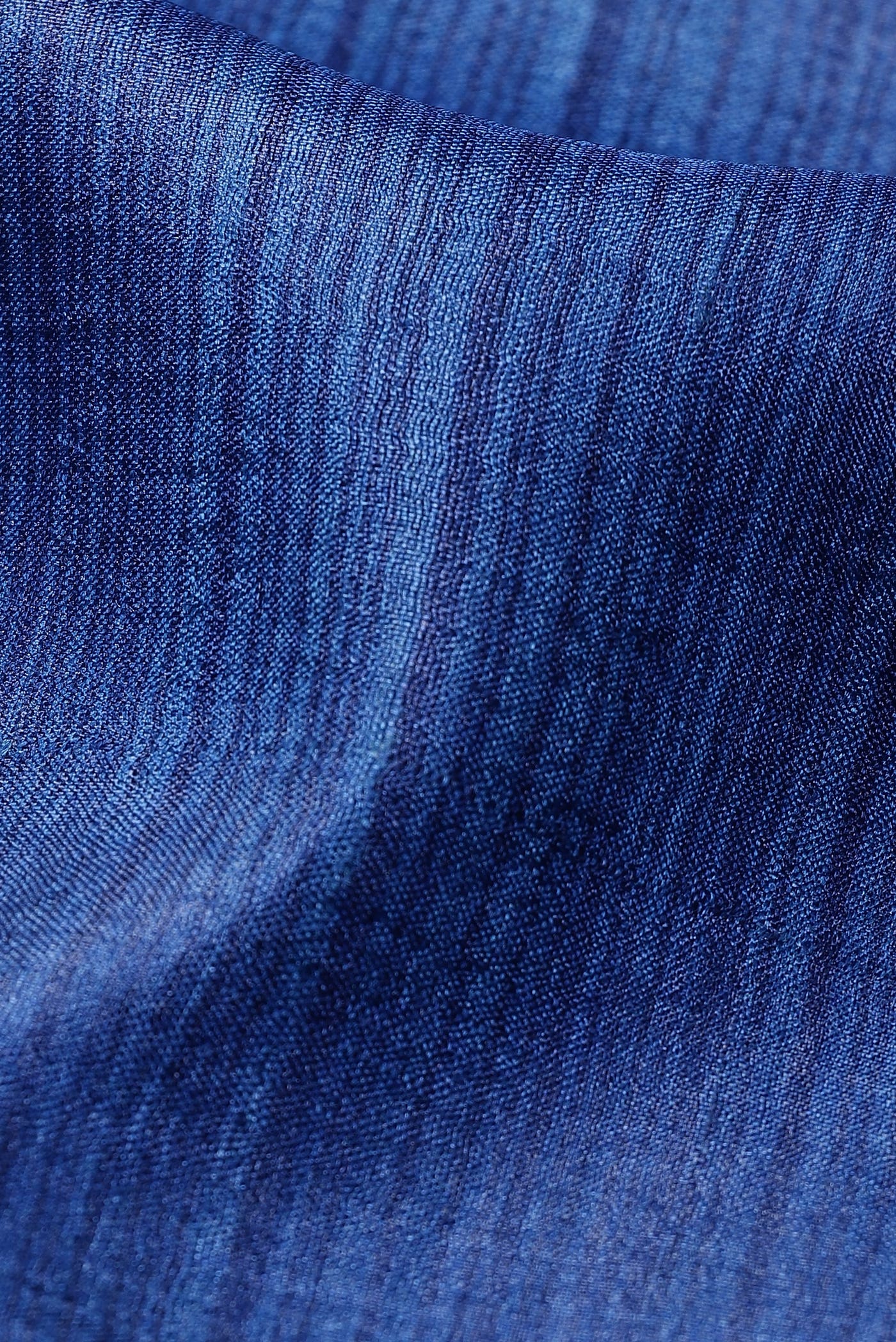 Blue Bhagalpuri Tussar Silk Saree